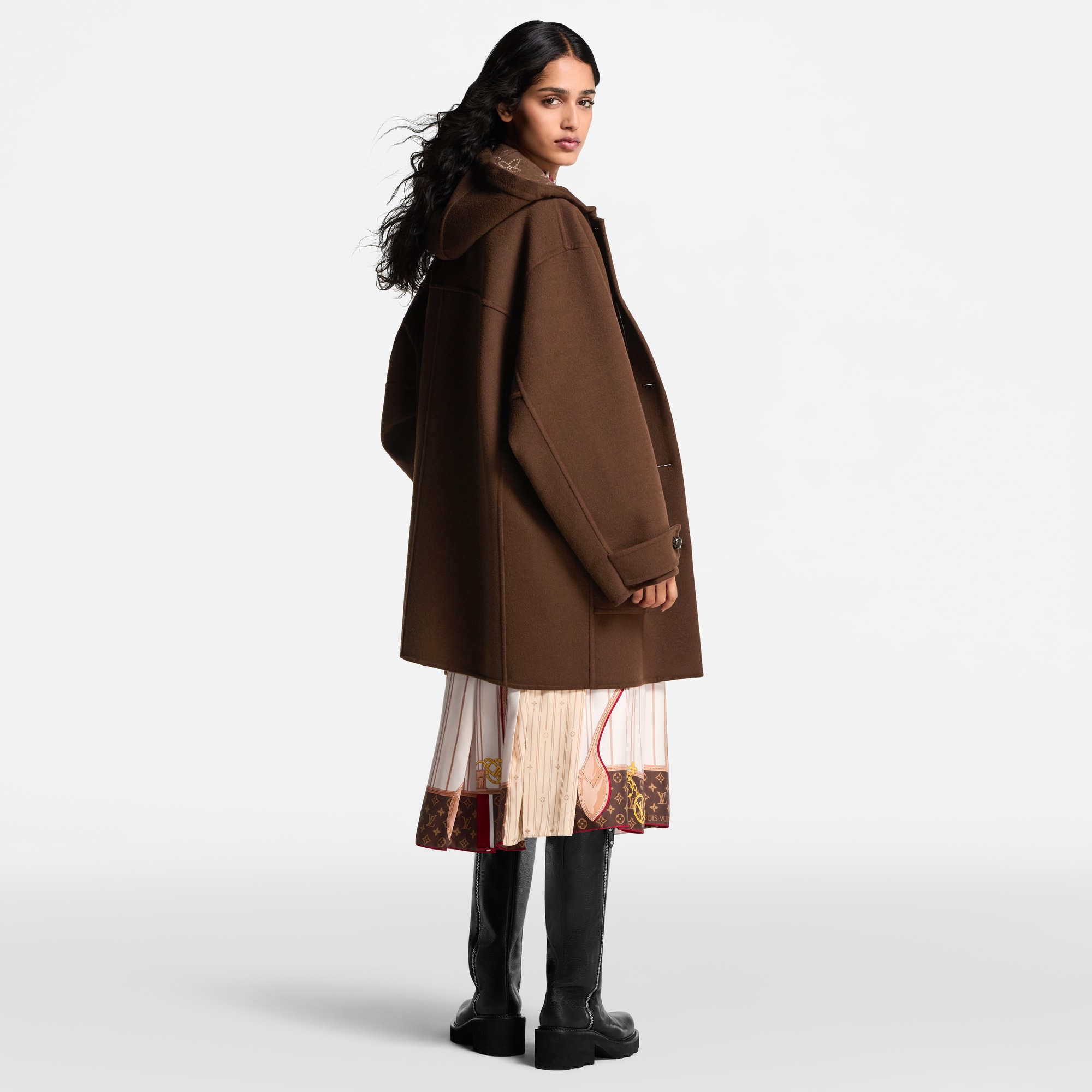 Abrigo con capucha y botones  Mujer Prêt-à-Porter Abrigos y chaquetas | LOUIS VUITTON (Zoom de producto)
