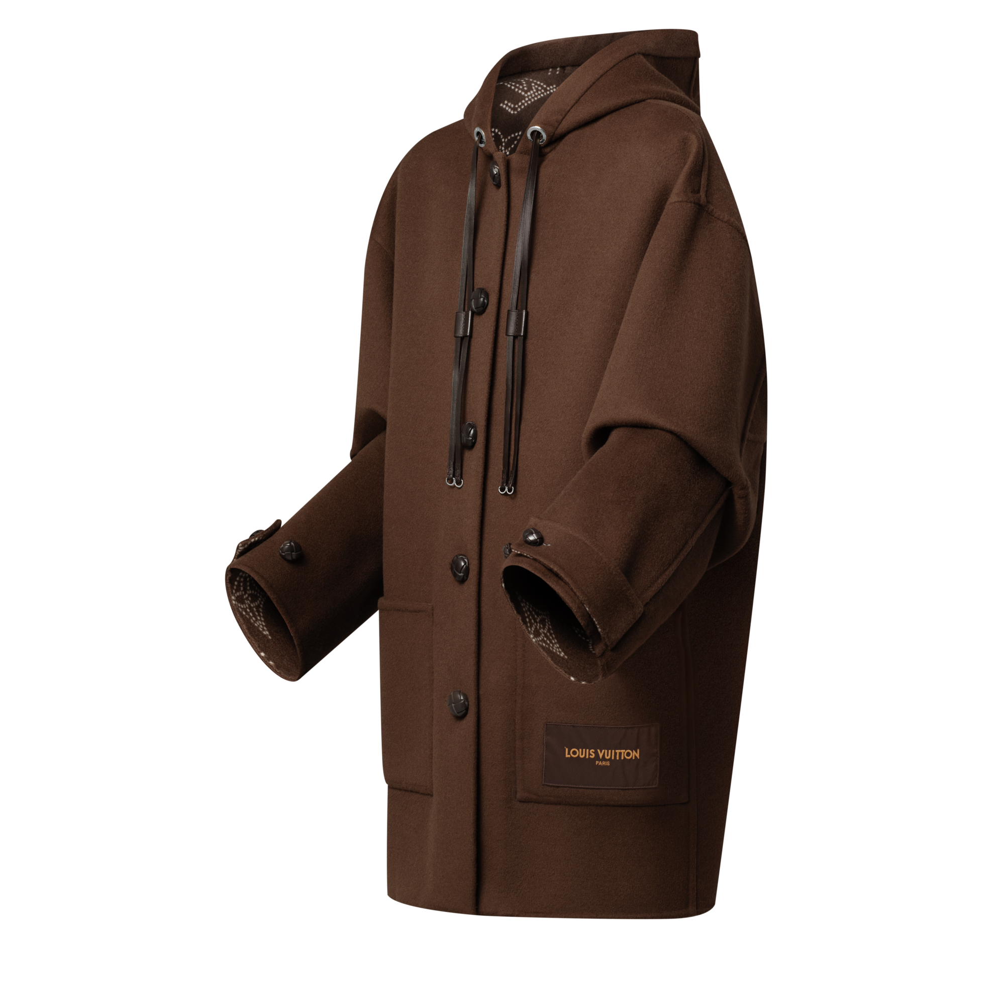 Abrigo con capucha y botones  Mujer Prêt-à-Porter Abrigos y chaquetas | LOUIS VUITTON (Zoom de producto)