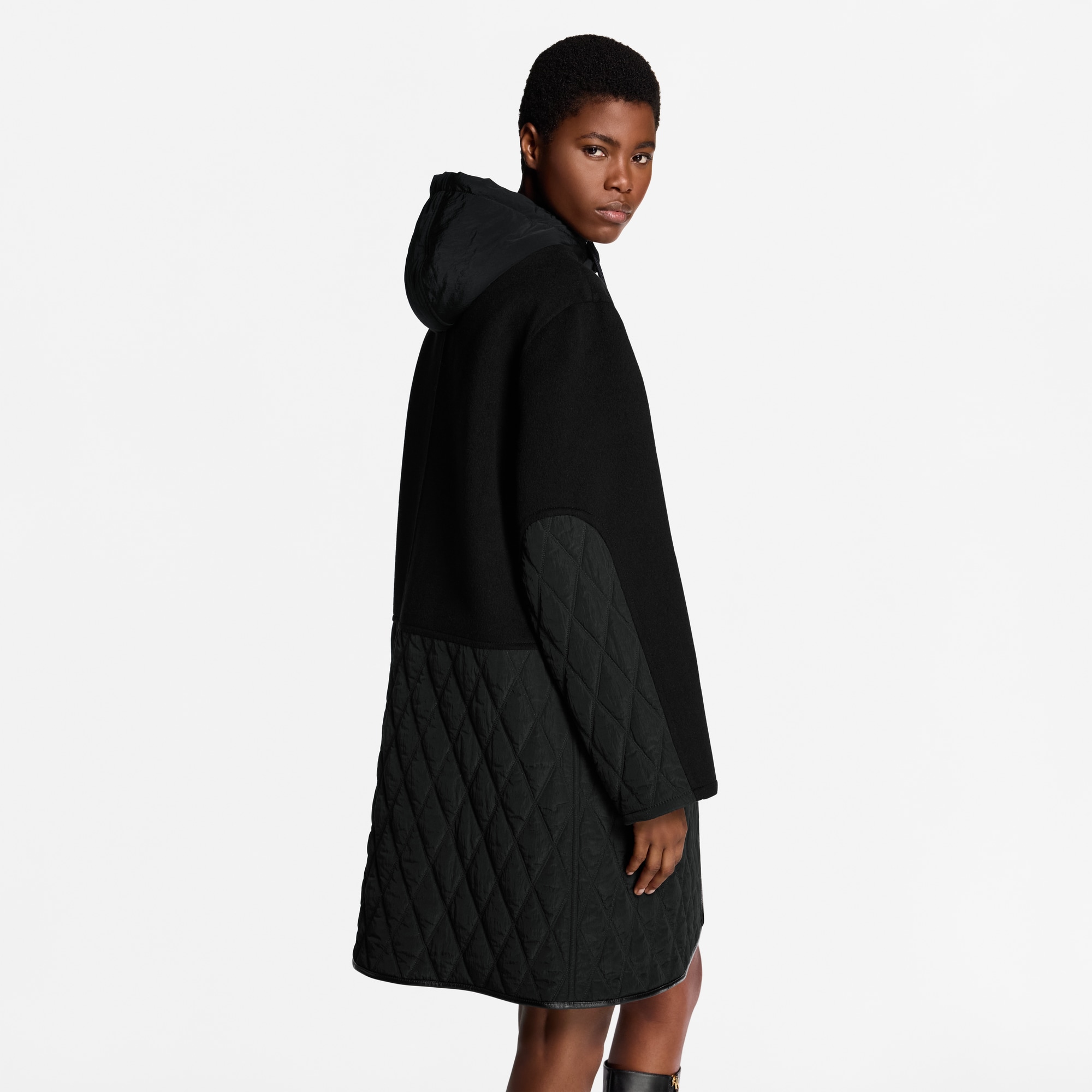 Abrigo con detalle acolchado  Mujer Prêt-à-Porter Abrigos y chaquetas | LOUIS VUITTON (Zoom de producto)