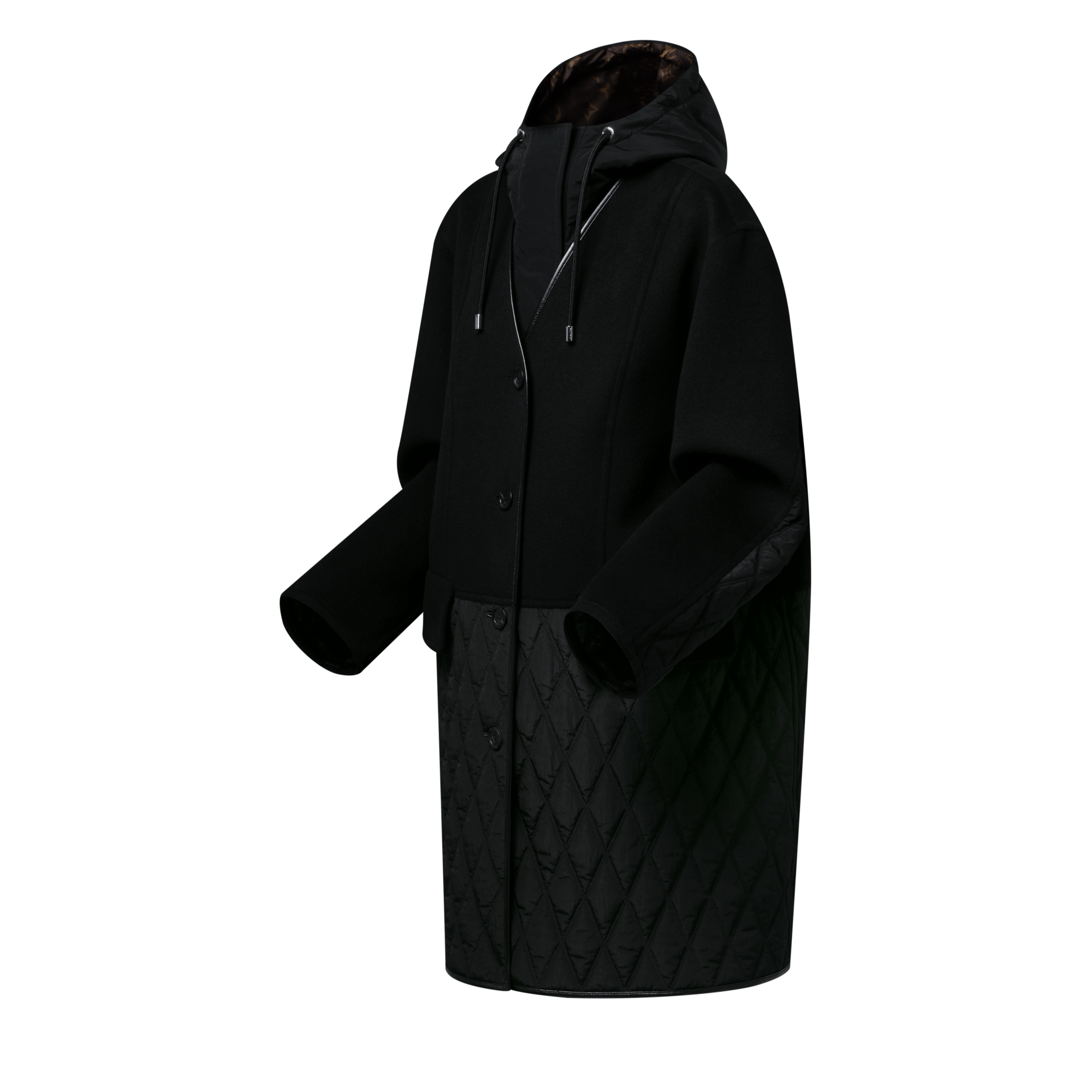 Abrigo con detalle acolchado  Mujer Prêt-à-Porter Abrigos y chaquetas | LOUIS VUITTON (Zoom de producto)