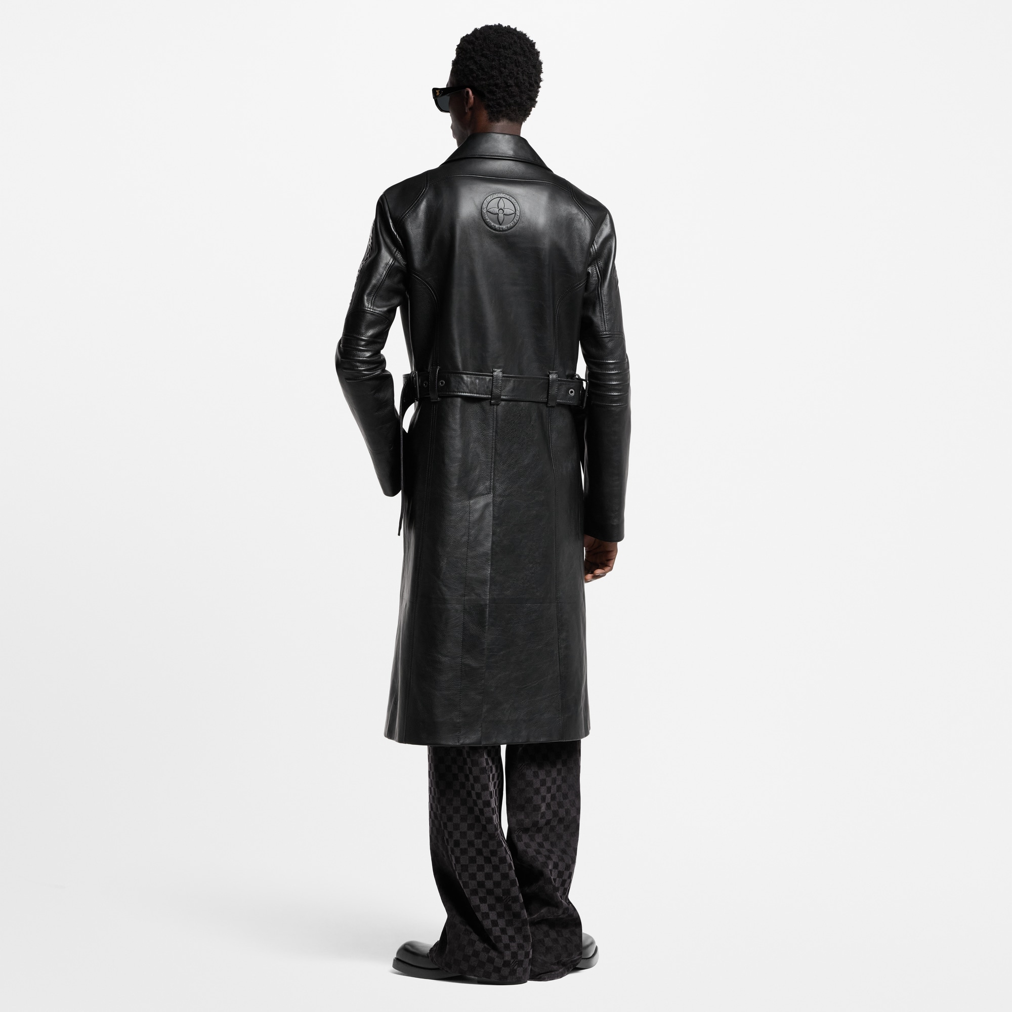 Abrigo de doble botonadura en piel  Hombre Prêt-à-Porter Cazadoras y abrigos | LOUIS VUITTON (Zoom de producto)
