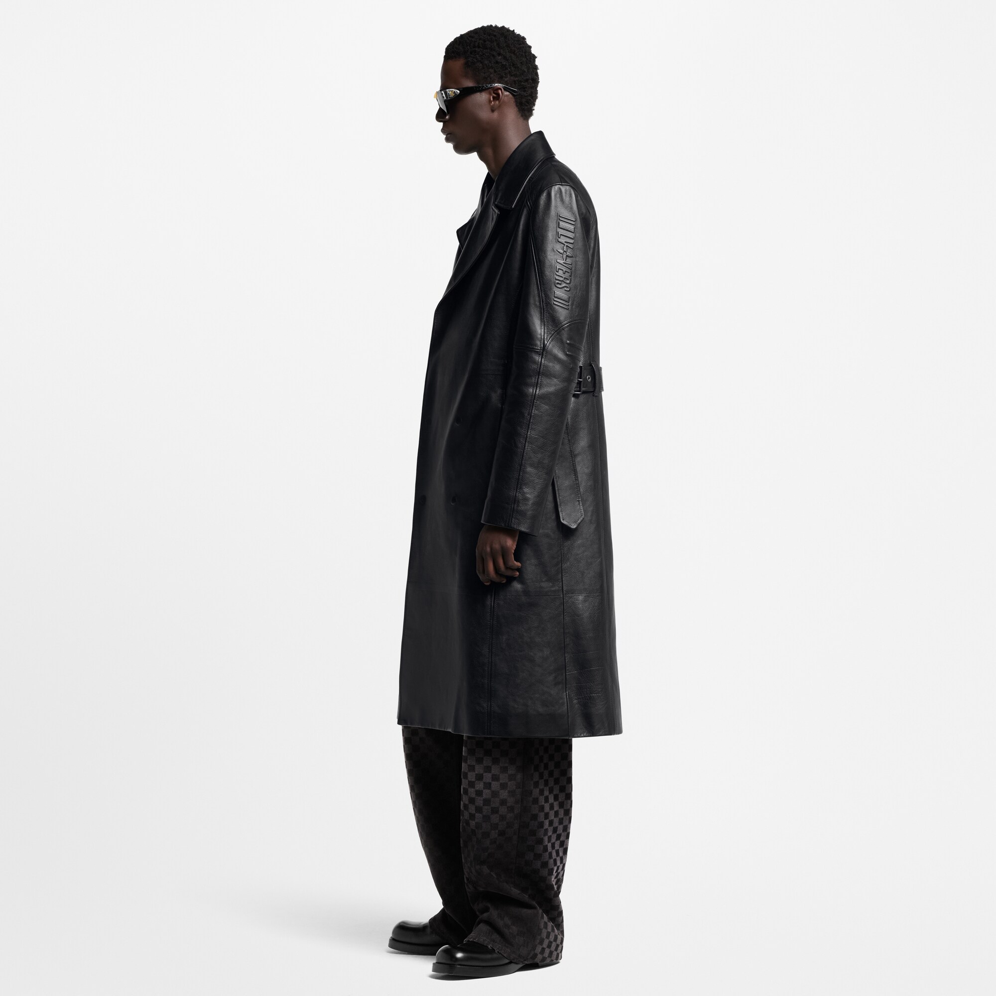 Abrigo de doble botonadura en piel  Hombre Prêt-à-Porter Cazadoras y abrigos | LOUIS VUITTON (Zoom de producto)