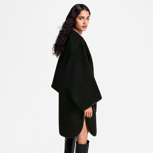 Abrigo de doble cara con alamar Mujer Prêt-à-Porter Abrigos y chaquetas | LOUIS VUITTON (Zoom de producto)