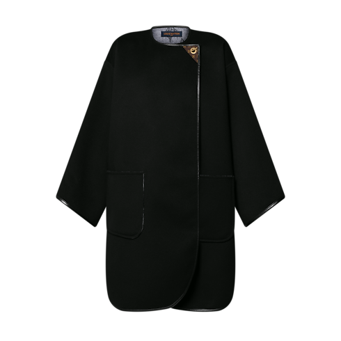 Abrigo de doble cara con alamar Mujer Prêt-à-Porter Abrigos y chaquetas | LOUIS VUITTON (Zoom de producto)