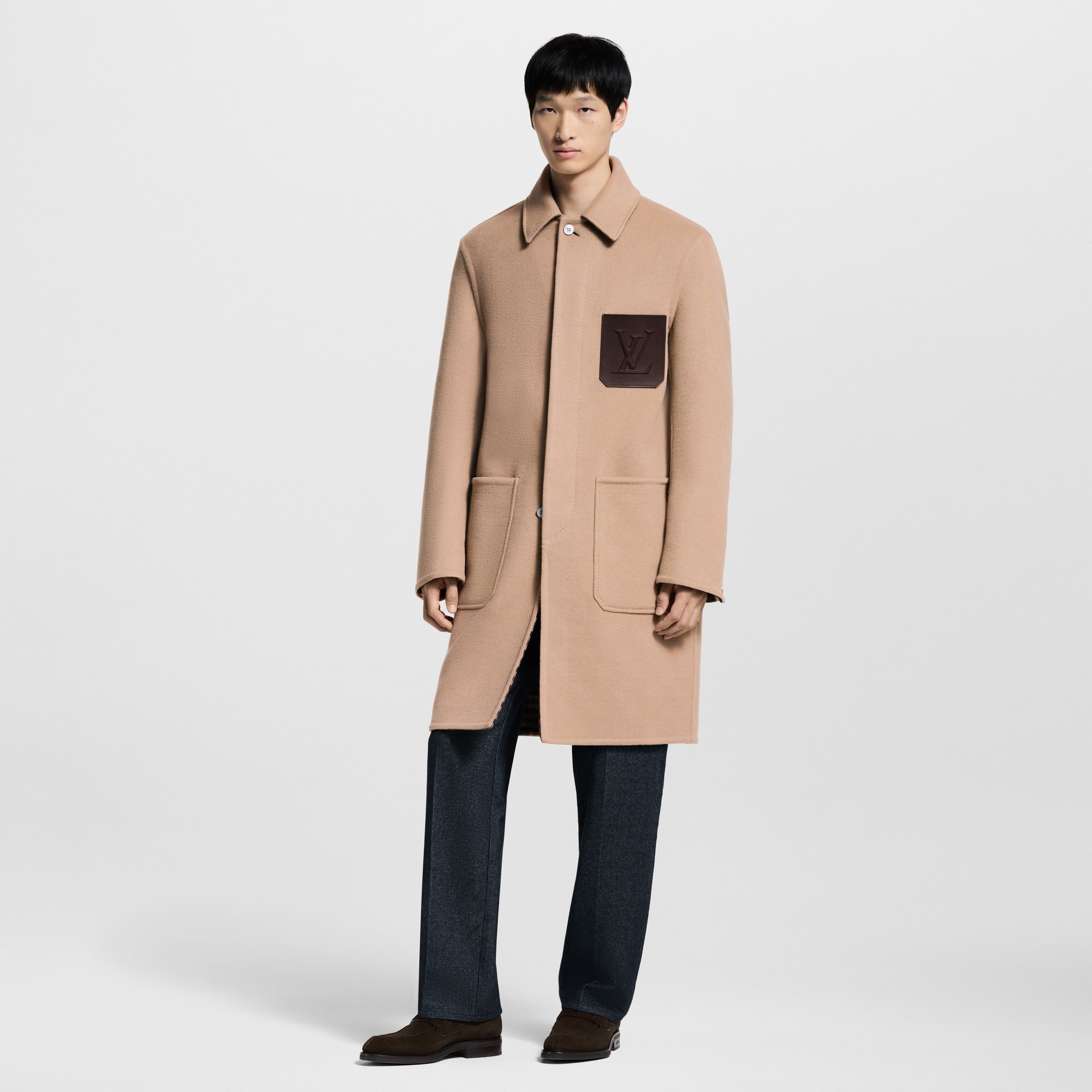 Abrigo de doble cara con bolsillo distintivo  Hombre Prêt-à-Porter Cazadoras y abrigos | LOUIS VUITTON (Zoom de producto)