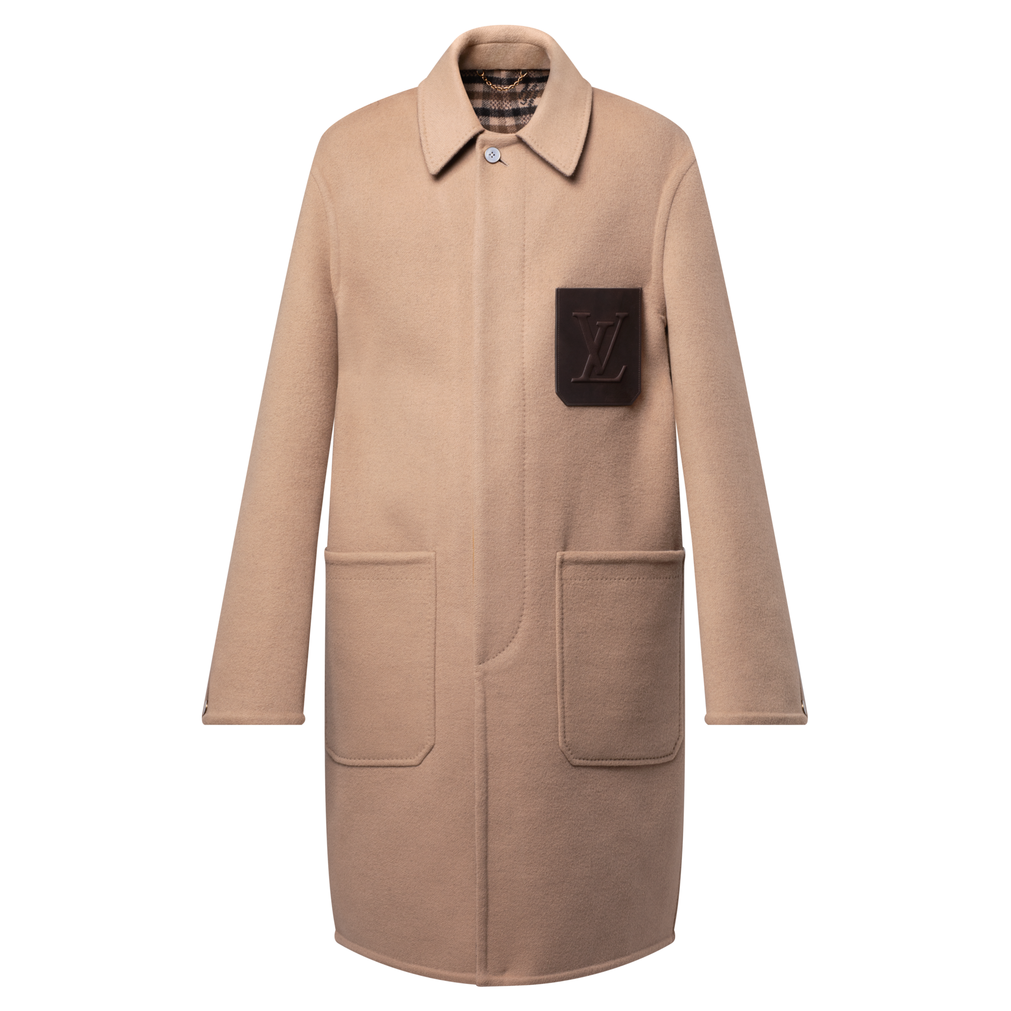 Abrigo de doble cara con bolsillo distintivo  Hombre Prêt-à-Porter Cazadoras y abrigos | LOUIS VUITTON (Zoom de producto)