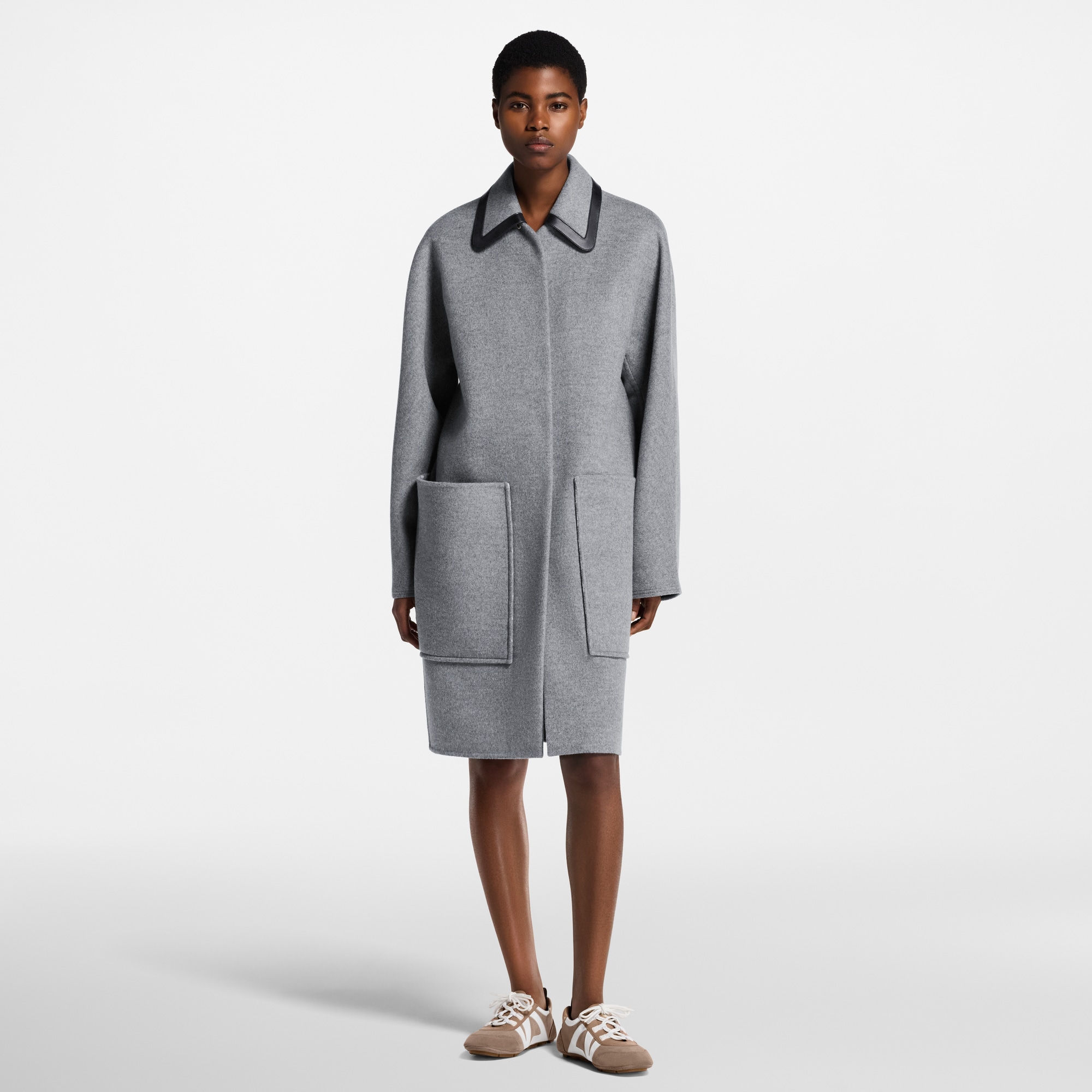 Abrigo de doble cara con cuello extraíble  Mujer Prêt-à-Porter Abrigos y chaquetas | LOUIS VUITTON (Zoom de producto)