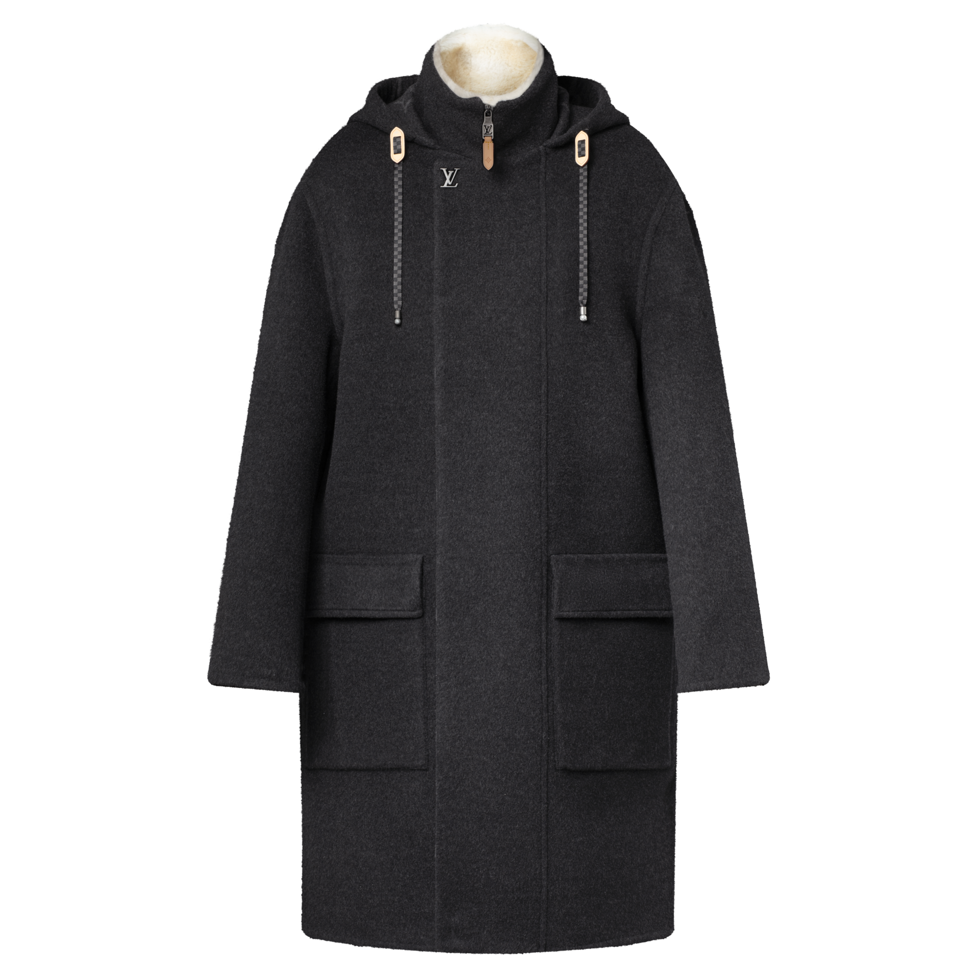 Abrigo de doble cara en mezcla de cachemir y seda  Hombre Prêt-à-Porter Cazadoras y abrigos | LOUIS VUITTON (Zoom de producto)