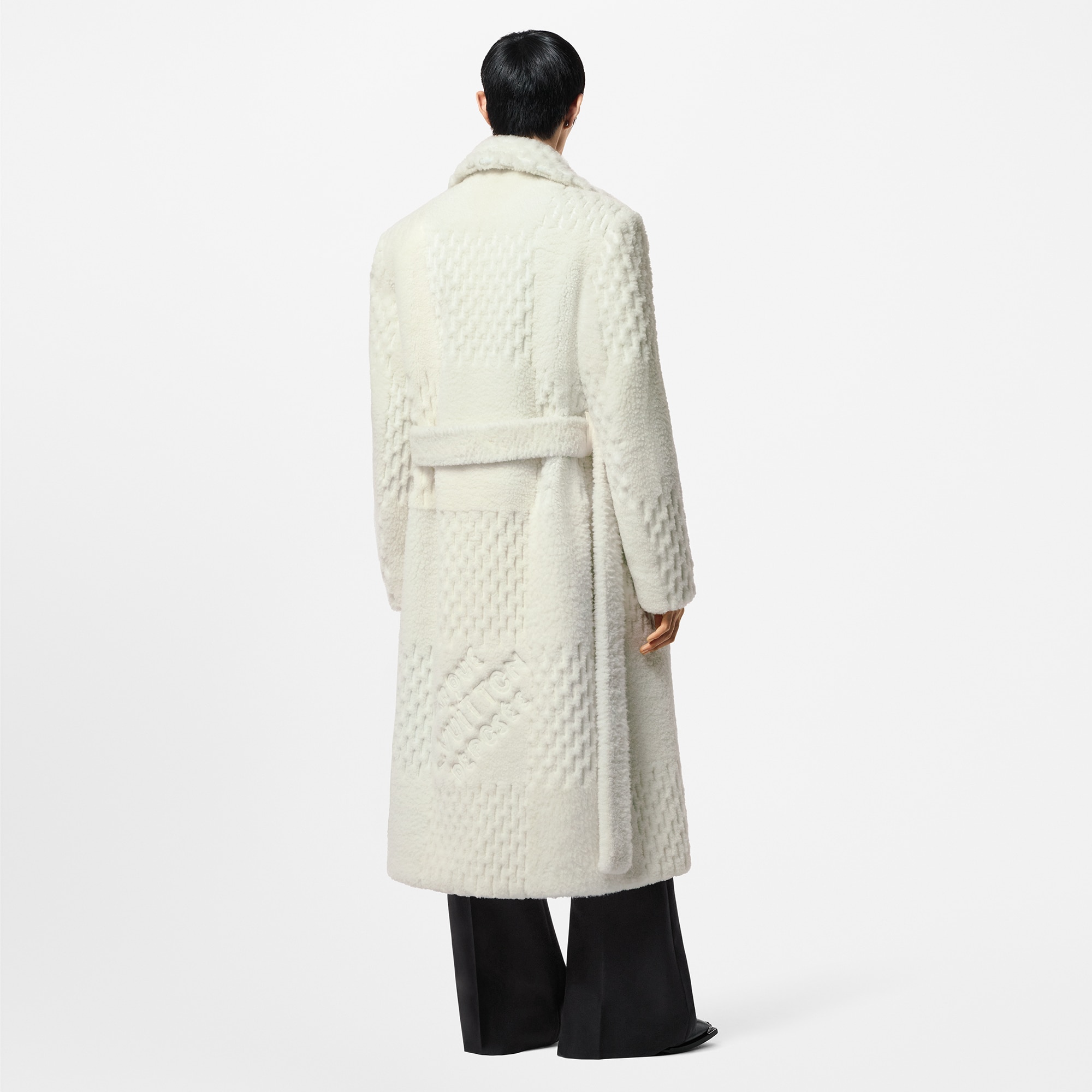 Abrigo de lana de oveja con cinturón (Bajo pedido)  Hombre Prêt-à-Porter Cazadoras y abrigos | LOUIS VUITTON (Zoom de producto)