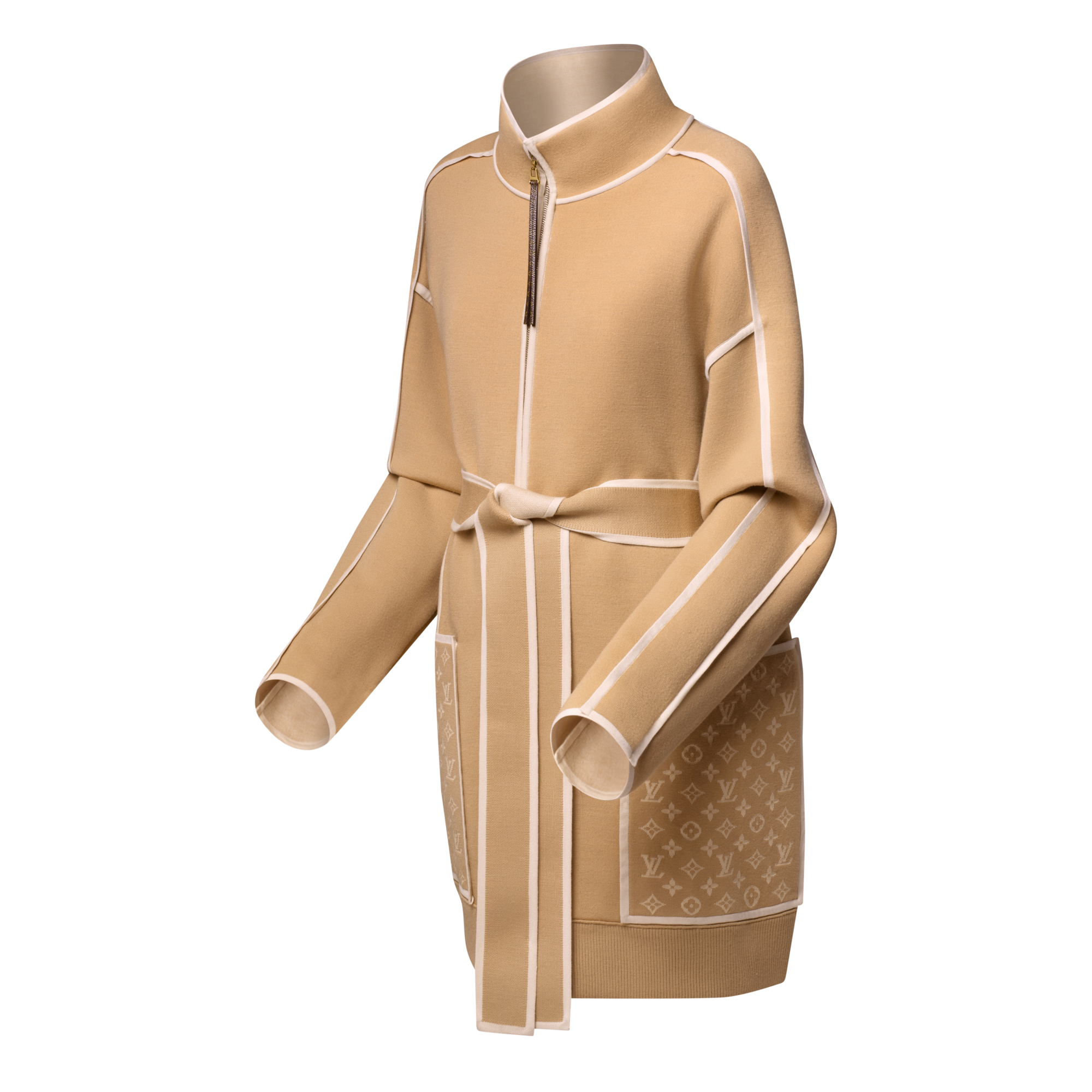 Abrigo de punto con detalles Monogram  Mujer Prêt-à-Porter Abrigos y chaquetas | LOUIS VUITTON (Zoom de producto)