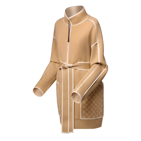 Abrigo de punto con detalles Monogram Mujer Prêt-à-Porter Abrigos y chaquetas | LOUIS VUITTON (Zoom de producto)