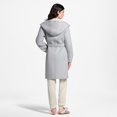 Abrigo envolvente con capucha Mujer Prêt-à-Porter Abrigos y chaquetas | LOUIS VUITTON (Zoom de producto)