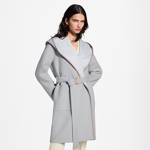 Abrigo envolvente con capucha Mujer Prêt-à-Porter Abrigos y chaquetas | LOUIS VUITTON (Zoom de producto)