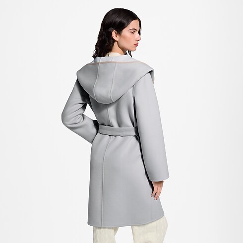 Abrigo envolvente con capucha Mujer Prêt-à-Porter Abrigos y chaquetas | LOUIS VUITTON (Zoom de producto)