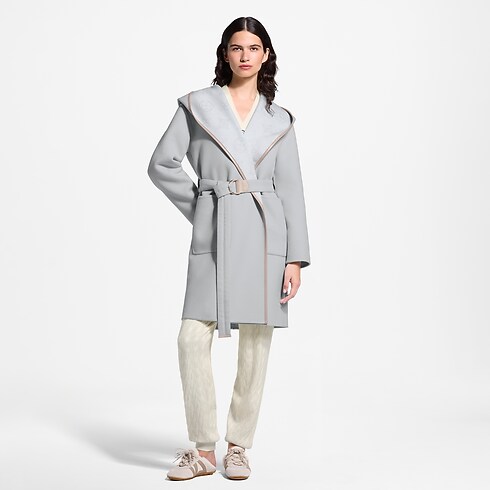 Abrigo envolvente con capucha Mujer Prêt-à-Porter Abrigos y chaquetas | LOUIS VUITTON (Zoom de producto)