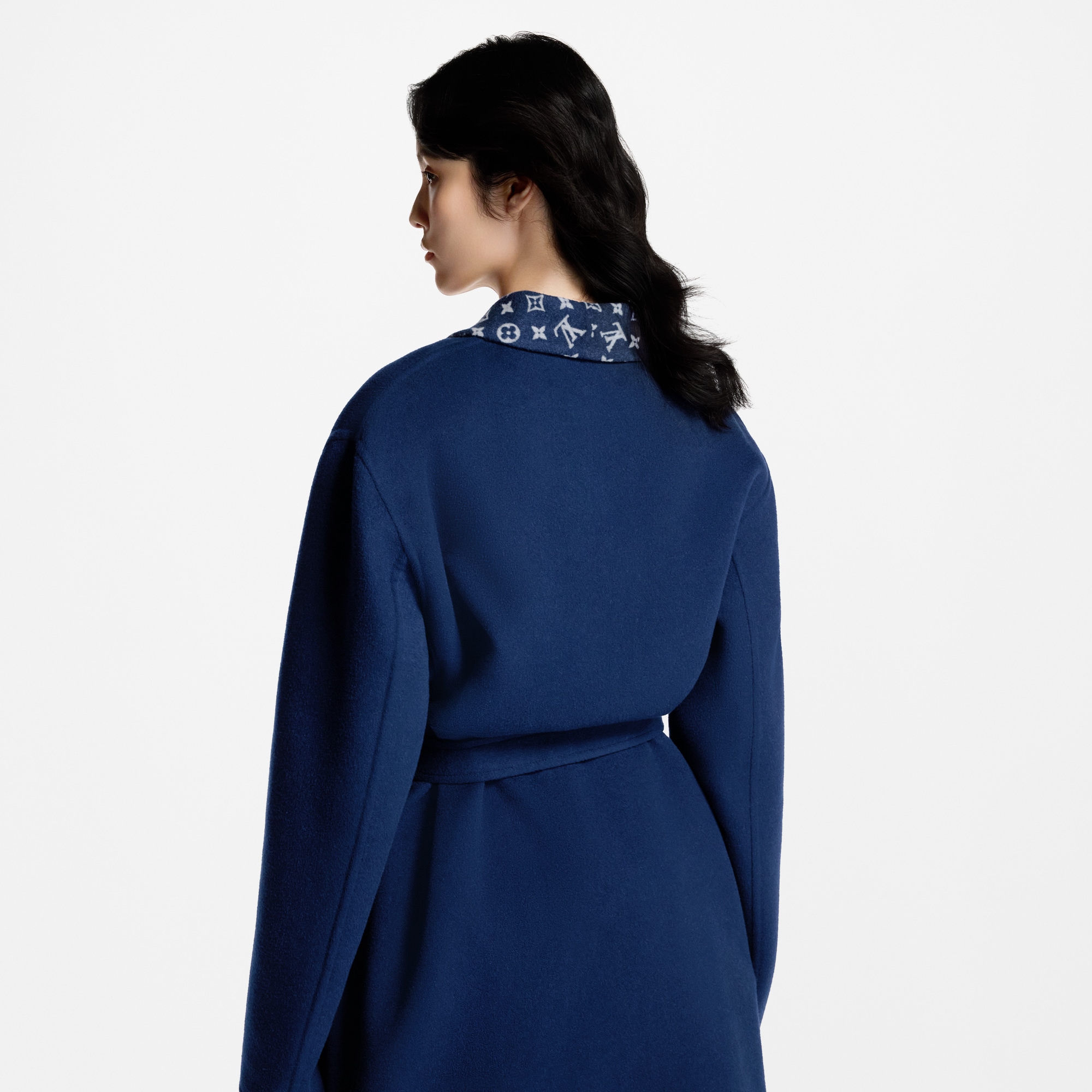 Abrigo envolvente con motivo distintivo  Mujer Prêt-à-Porter Abrigos y chaquetas | LOUIS VUITTON (Zoom de producto)