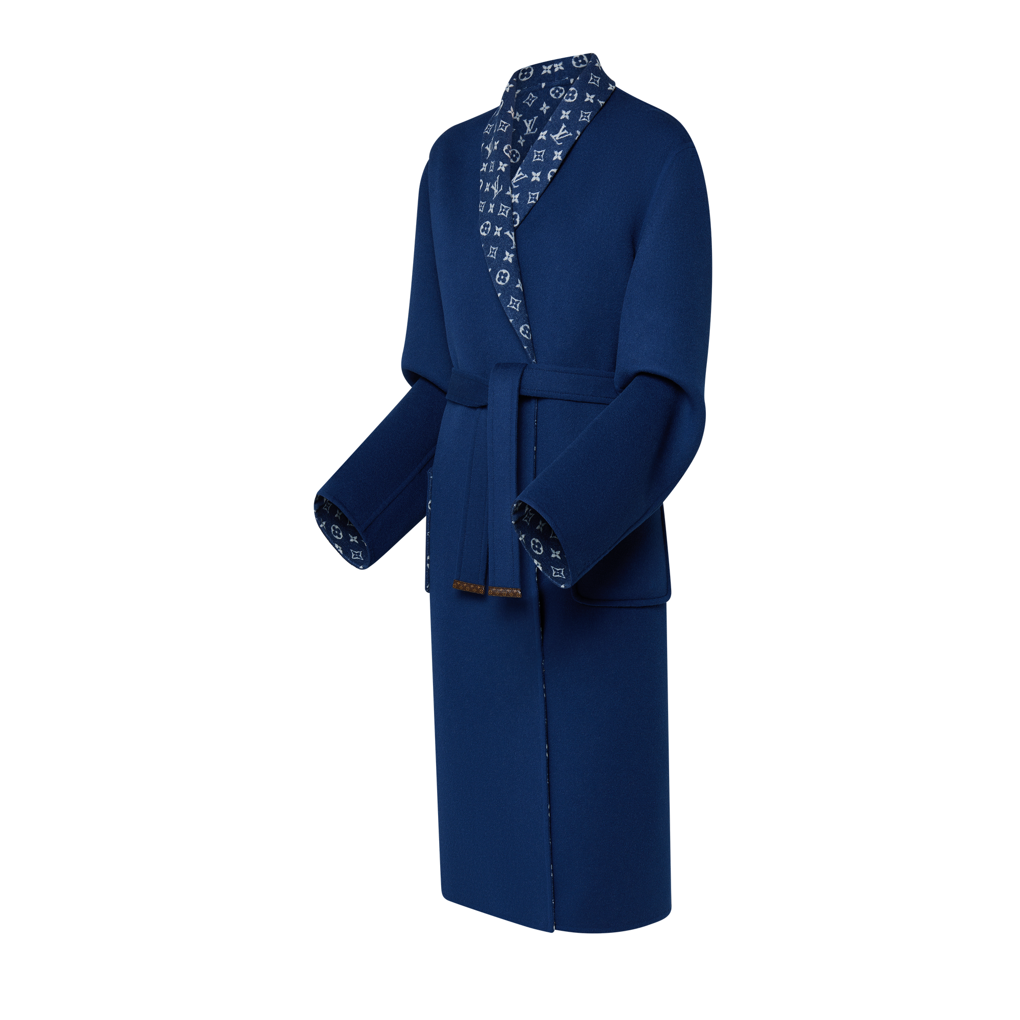 Abrigo envolvente con motivo distintivo  Mujer Prêt-à-Porter Abrigos y chaquetas | LOUIS VUITTON (Zoom de producto)