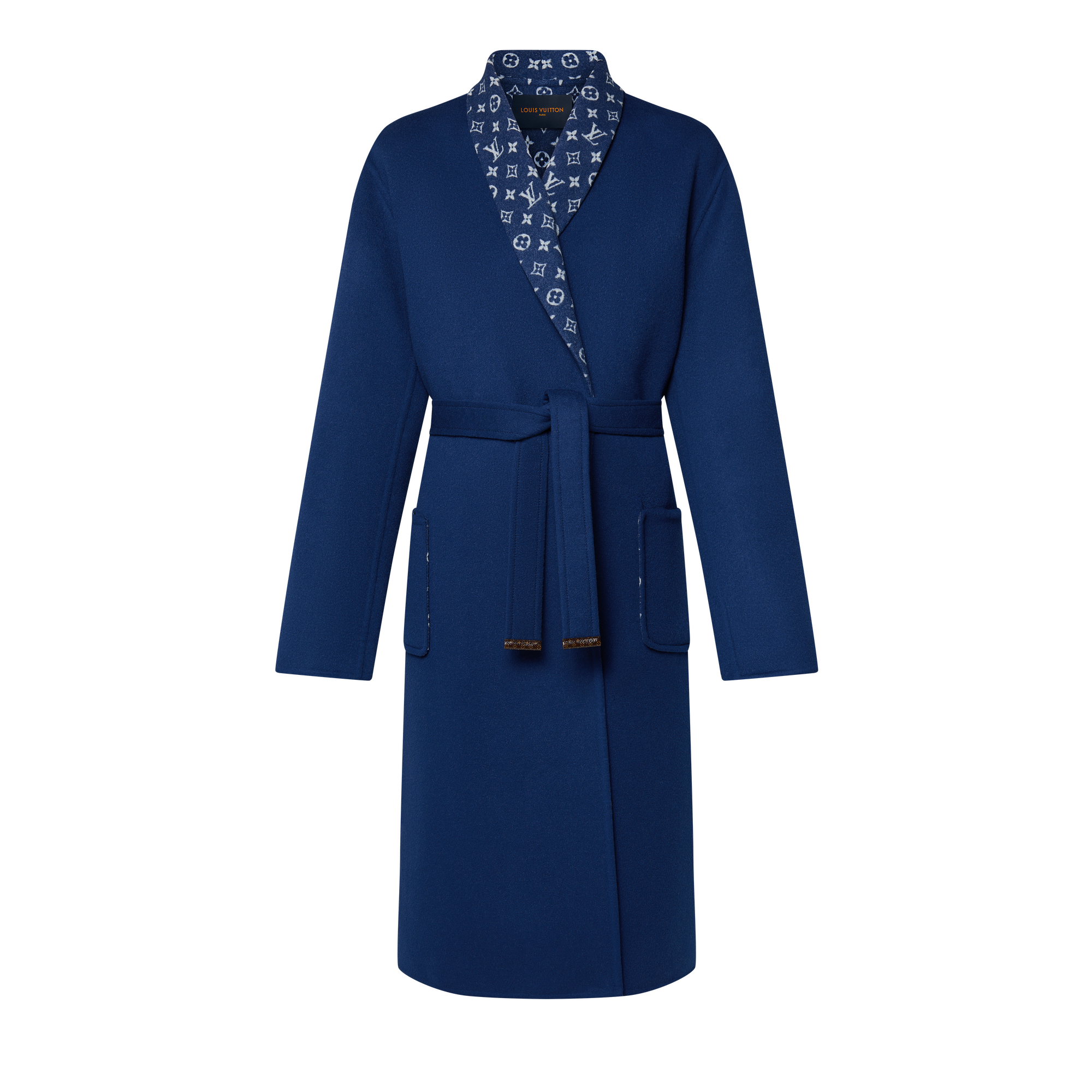 Abrigo envolvente con motivo distintivo  Mujer Prêt-à-Porter Abrigos y chaquetas | LOUIS VUITTON (Zoom de producto)