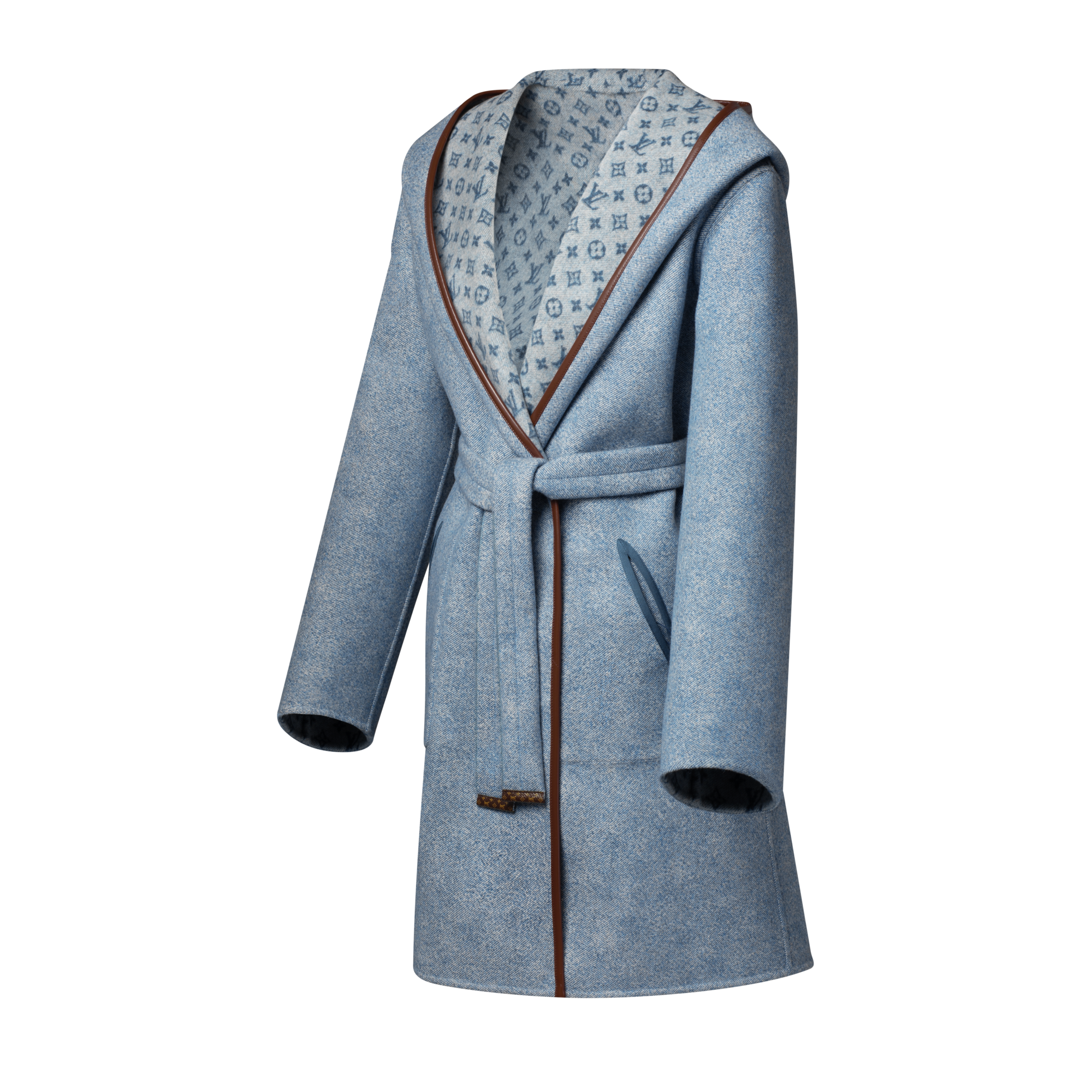 Abrigo envolvente reversible con capucha  Mujer Prêt-à-Porter Abrigos y chaquetas | LOUIS VUITTON (Zoom de producto)