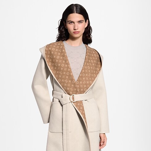Abrigo envolvente reversible con capucha Mujer Prêt-à-Porter Abrigos y chaquetas | LOUIS VUITTON (Zoom de producto)