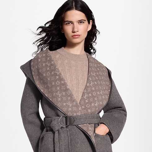 Abrigo envolvente reversible con capucha Mujer Prêt-à-Porter Abrigos y chaquetas | LOUIS VUITTON (Zoom de producto)