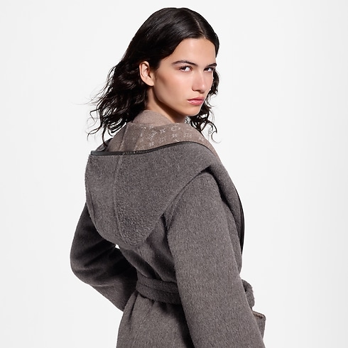 Abrigo envolvente reversible con capucha Mujer Prêt-à-Porter Abrigos y chaquetas | LOUIS VUITTON (Zoom de producto)