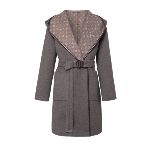 Abrigo envolvente reversible con capucha Mujer Prêt-à-Porter Abrigos y chaquetas | LOUIS VUITTON (Zoom de producto)