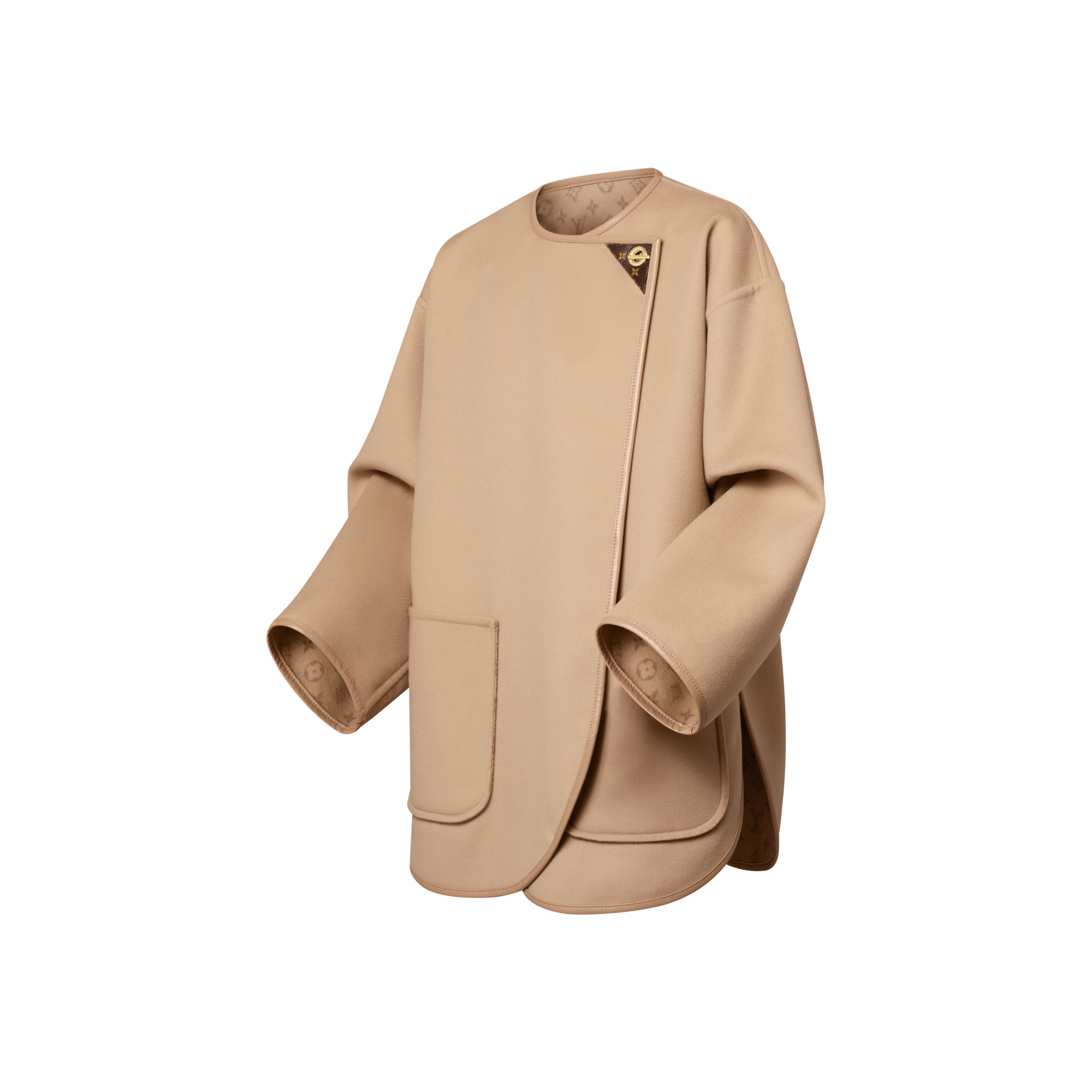 Abrigo largo de doble cara con alamar  Mujer Prêt-à-Porter Abrigos y chaquetas | LOUIS VUITTON (Zoom de producto)