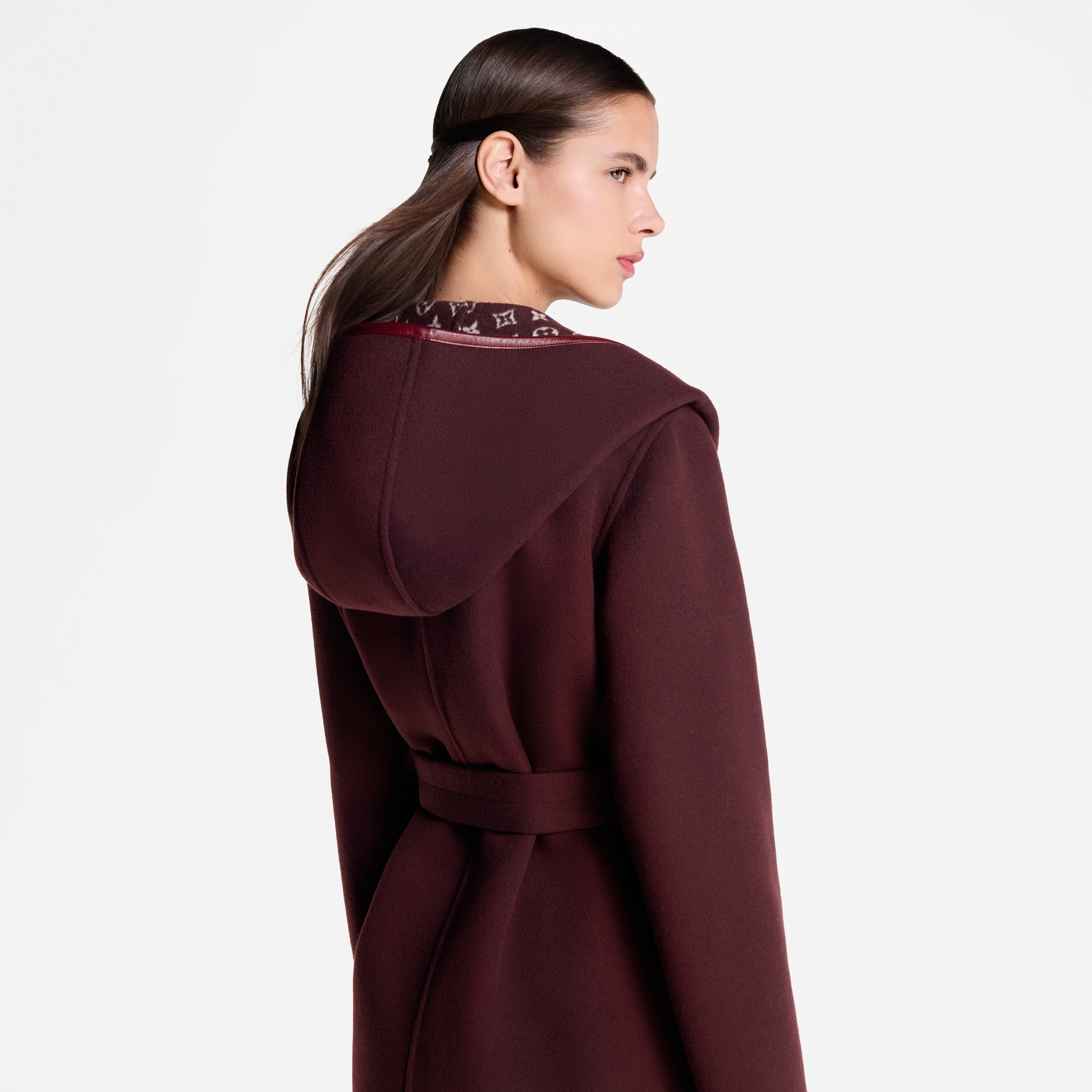 Abrigo largo envolvente con capucha  Mujer Prêt-à-Porter Abrigos y chaquetas | LOUIS VUITTON (Zoom de producto)