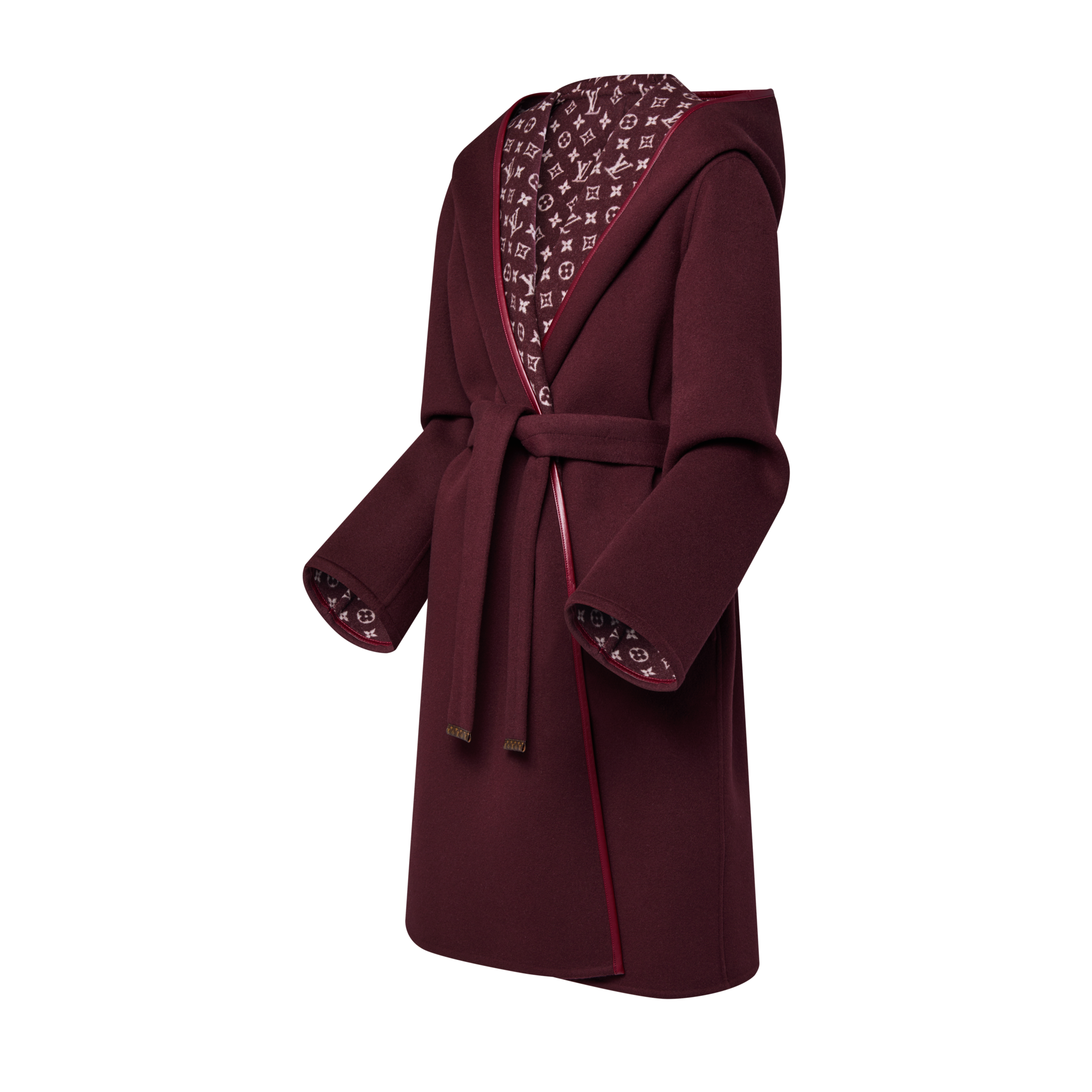 Abrigo largo envolvente con capucha  Mujer Prêt-à-Porter Abrigos y chaquetas | LOUIS VUITTON (Zoom de producto)