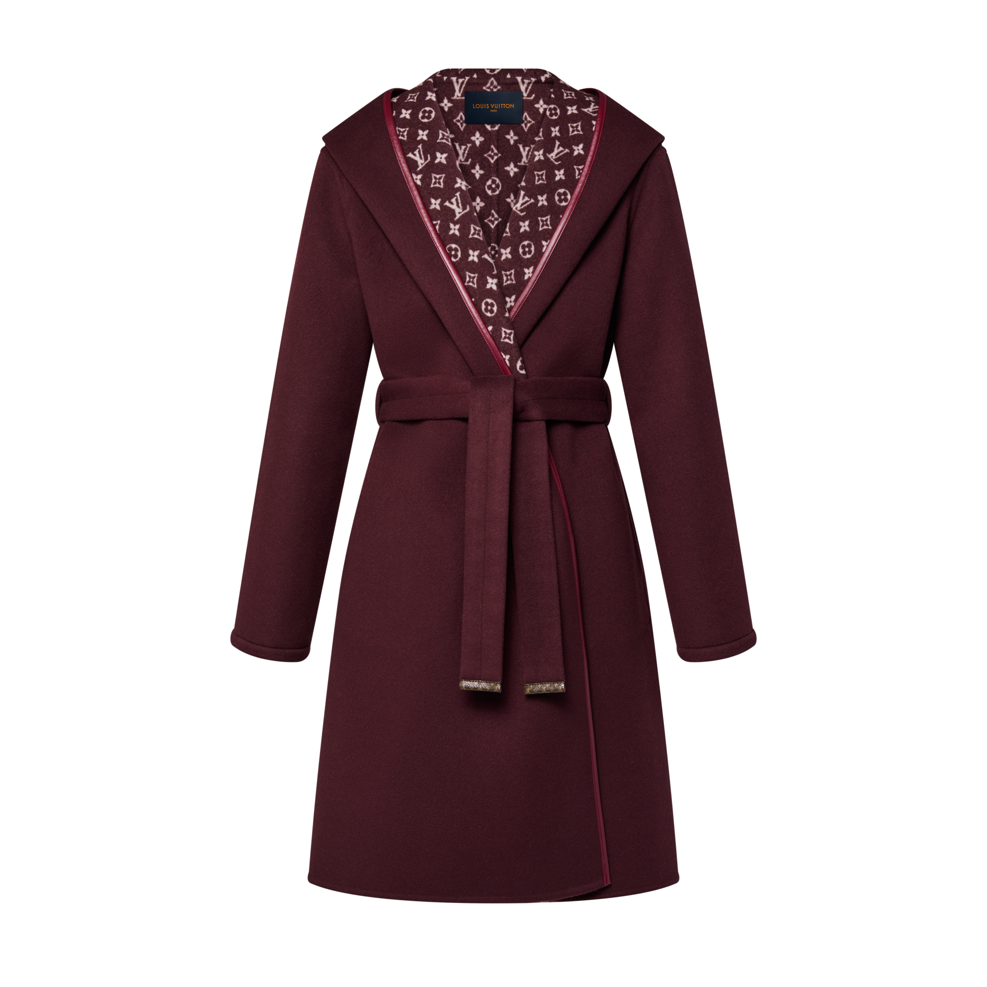 Abrigo largo envolvente con capucha  Mujer Prêt-à-Porter Abrigos y chaquetas | LOUIS VUITTON (Zoom de producto)