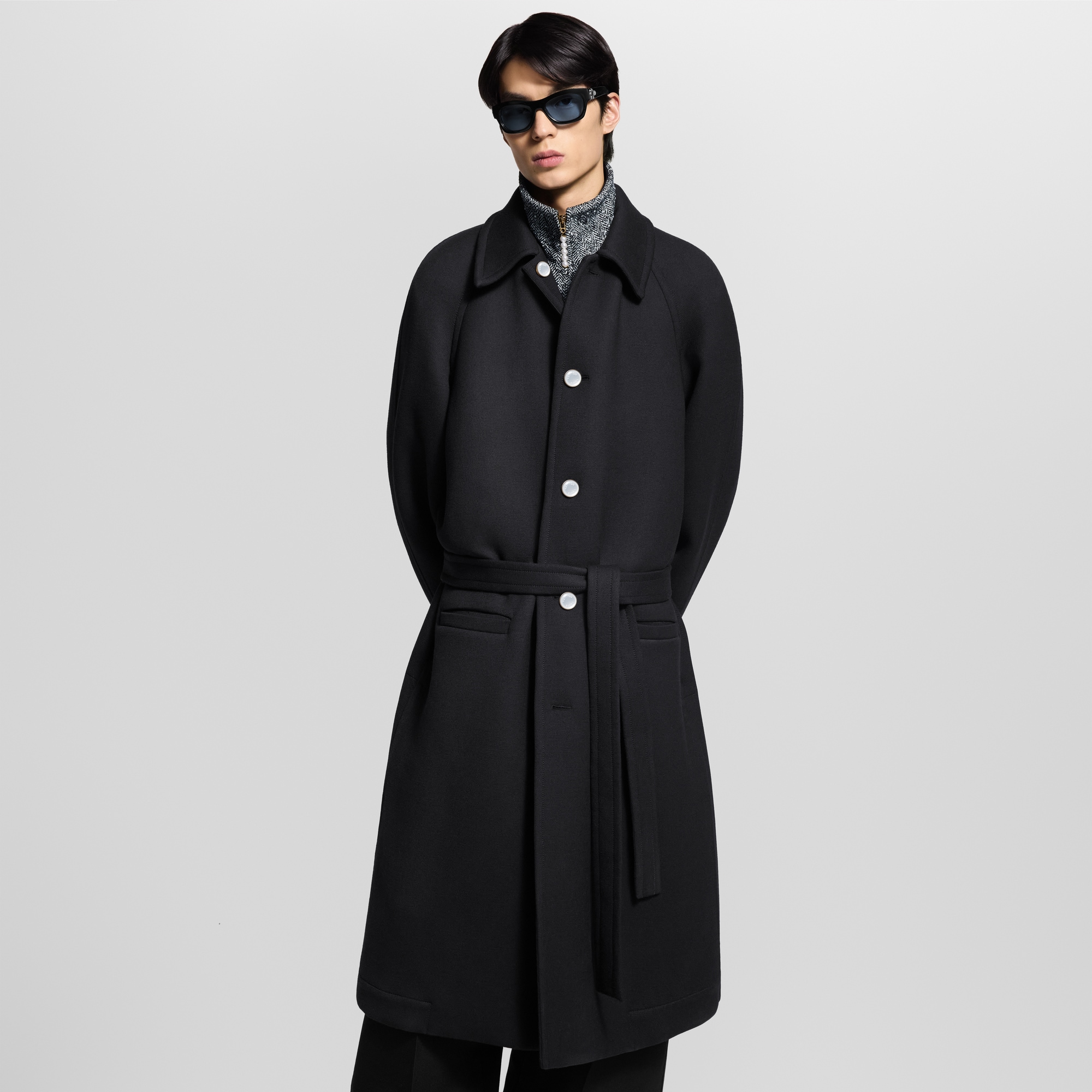 Abrigo oversize de botonadura sencilla  Hombre Prêt-à-Porter Cazadoras y abrigos | LOUIS VUITTON (Zoom de producto)
