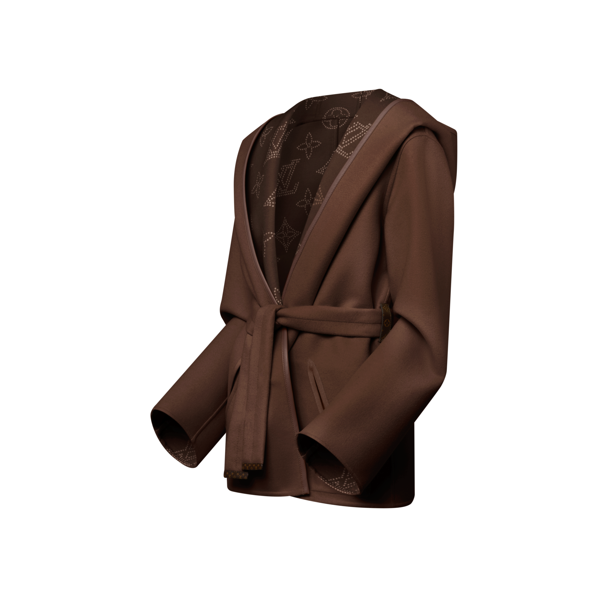 Abrigo reversible y envolvente con capucha  Mujer Prêt-à-Porter Abrigos y chaquetas | LOUIS VUITTON (Zoom de producto)