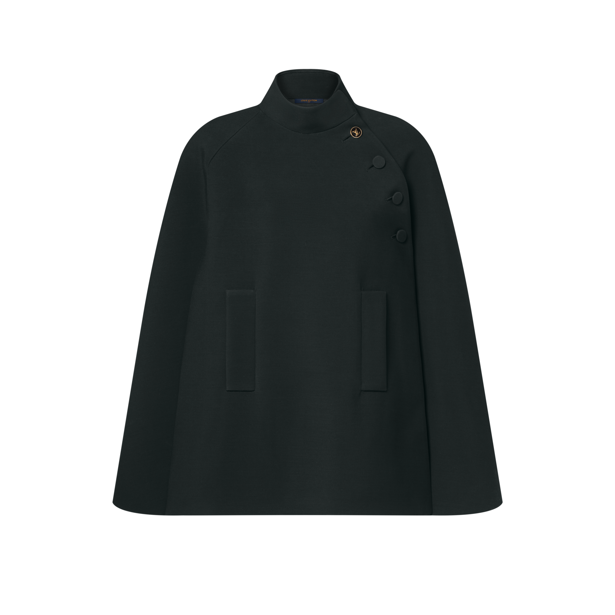 Abrigo tipo capa con cuello alto  Mujer Prêt-à-Porter Abrigos y chaquetas | LOUIS VUITTON (Zoom de producto)