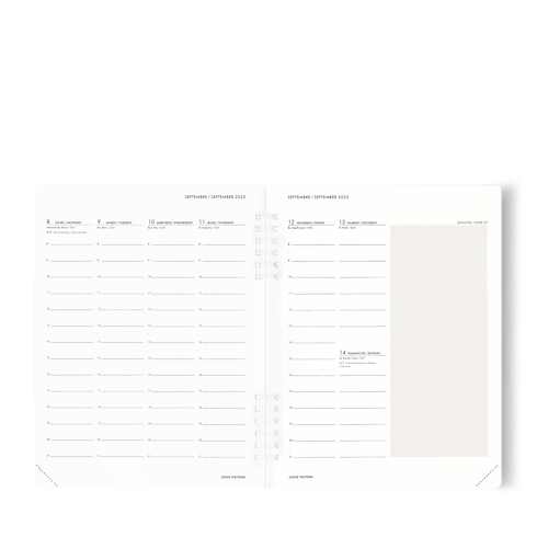 Agenda de oficina con notas 2025 Baúles, Viaje y Hogar Libros Artículos de papelería | LOUIS VUITTON (Zoom de producto)