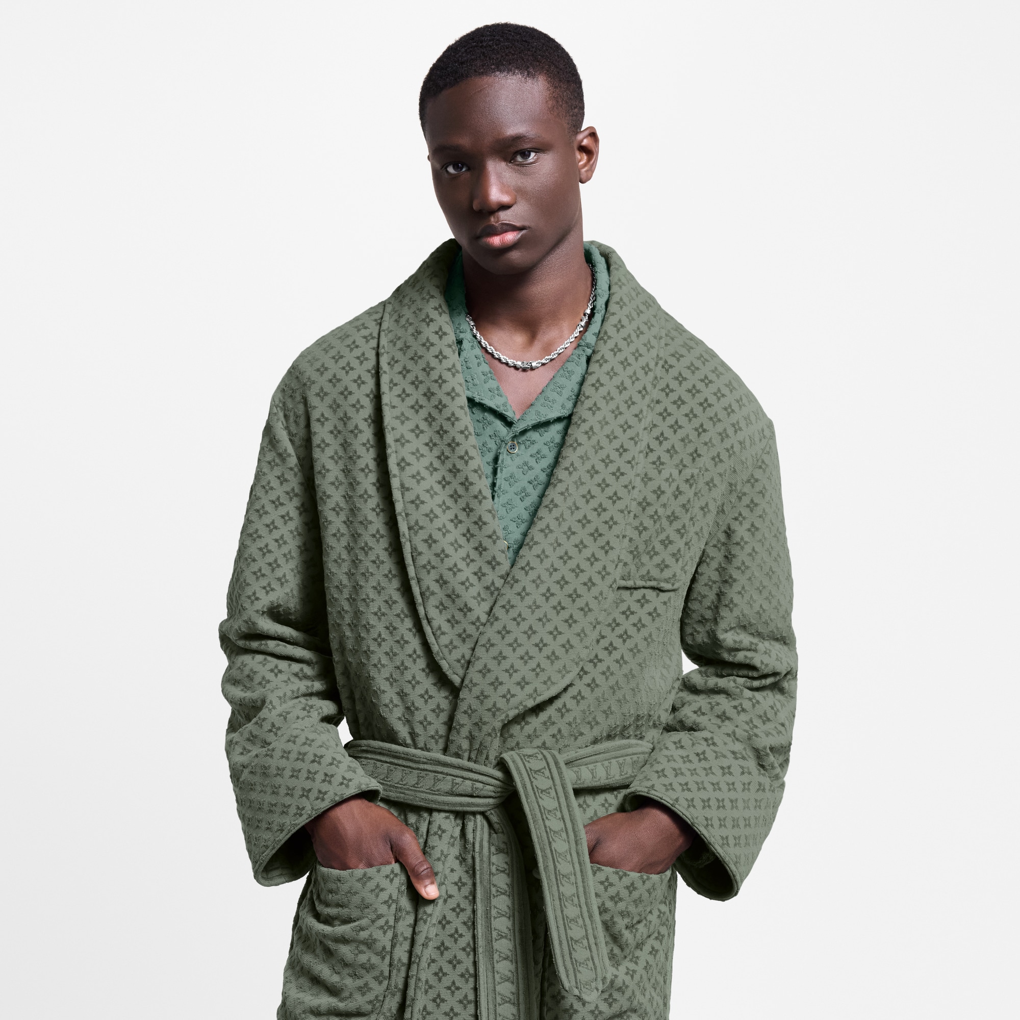 Albornoz de felpa francesa  Hombre Prêt-à-Porter Todo Prêt-à-Porter | LOUIS VUITTON (Zoom de producto)