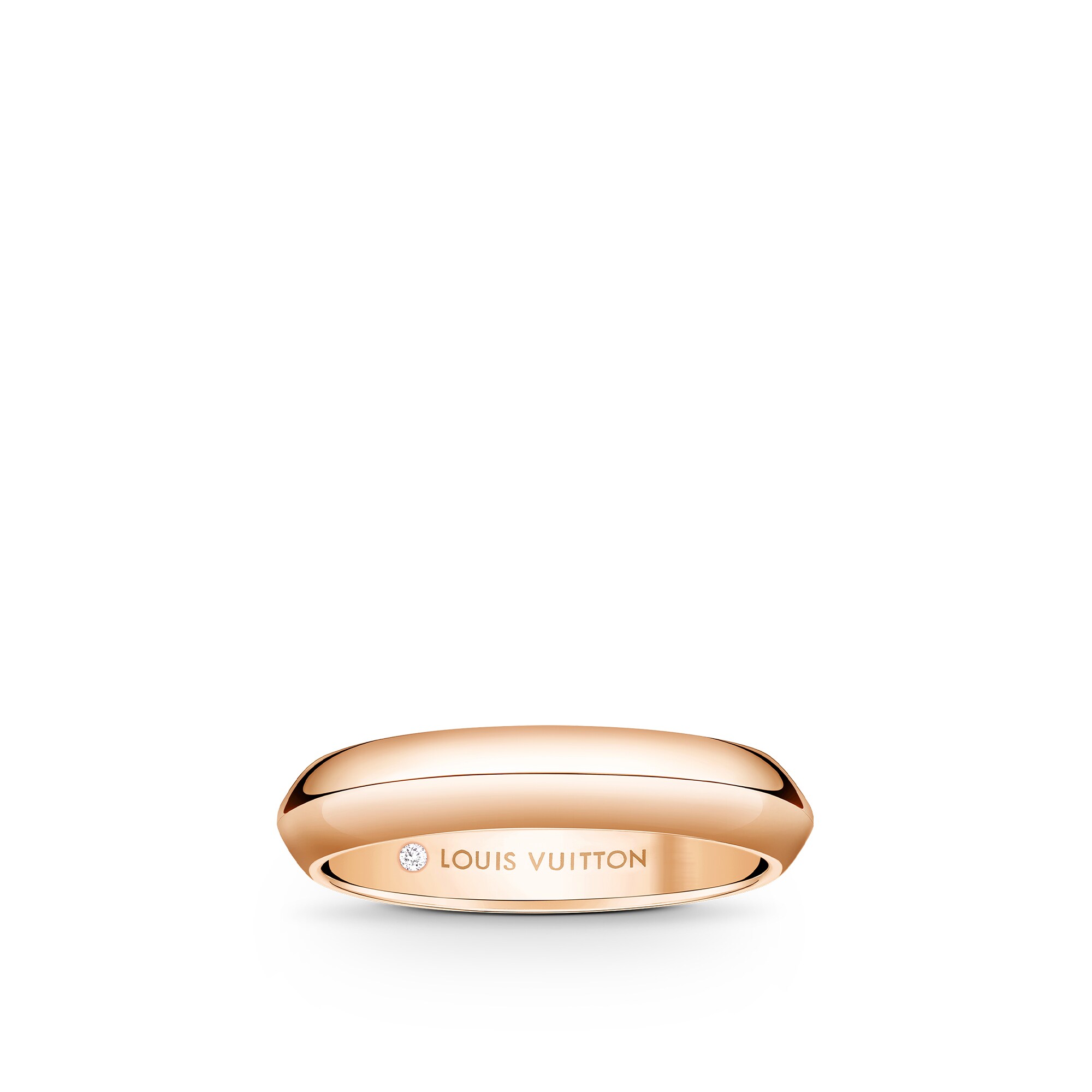 Alianza LV Diamonds en oro rosa de 4 mm  Joyería Categorías Wedding Bands | LOUIS VUITTON (Zoom de producto)