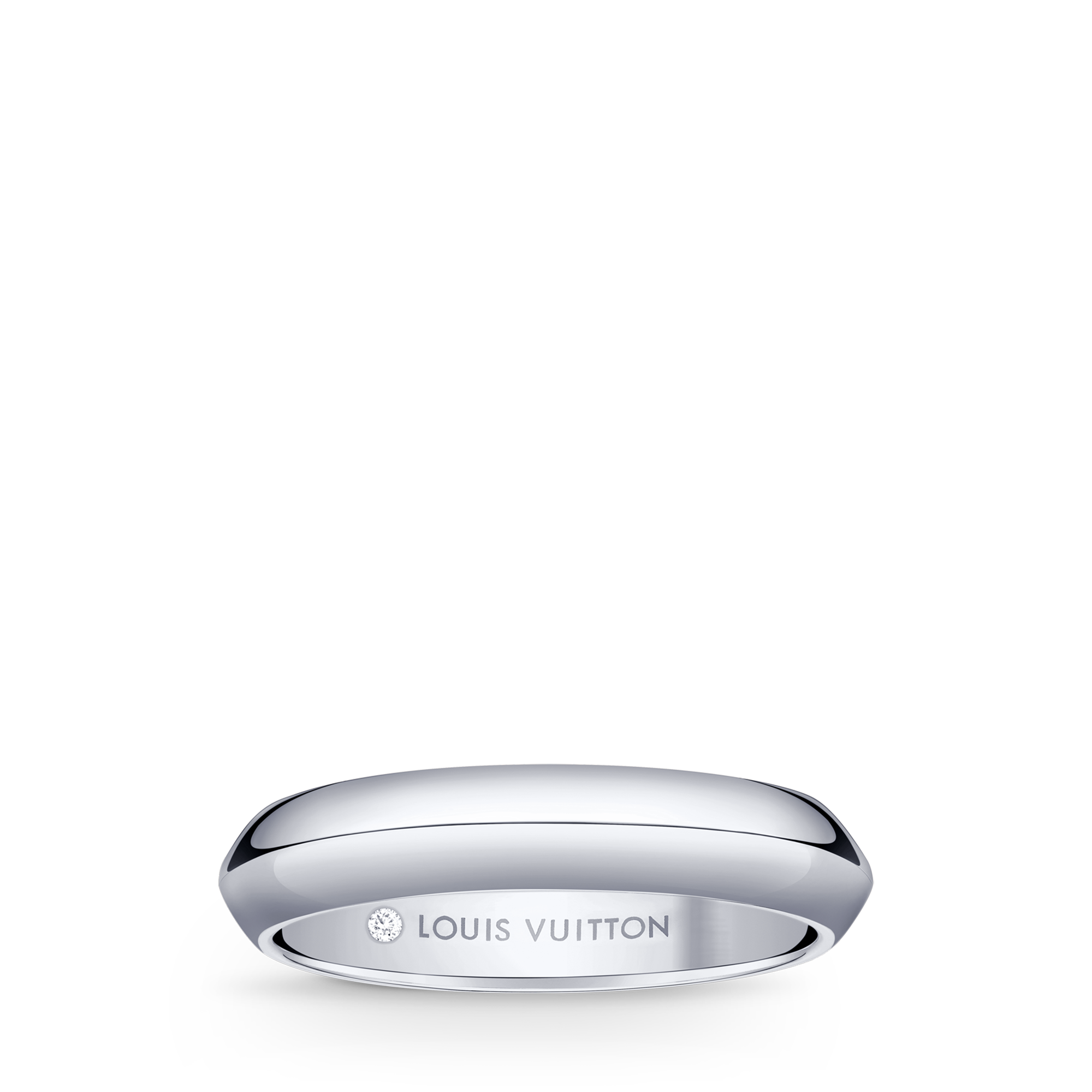 Alianza LV Diamonds en platino de 4 mm  Joyería Categorías Wedding Bands | LOUIS VUITTON (Zoom de producto)