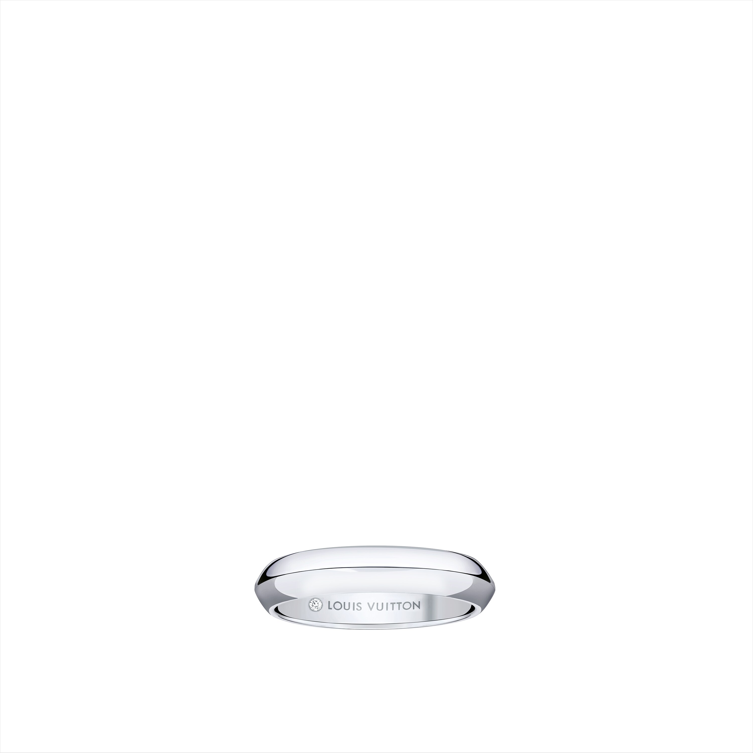 Alianza LV Diamonds en platino de 4 mm  Joyería Categorías Wedding Bands | LOUIS VUITTON (Zoom de producto)