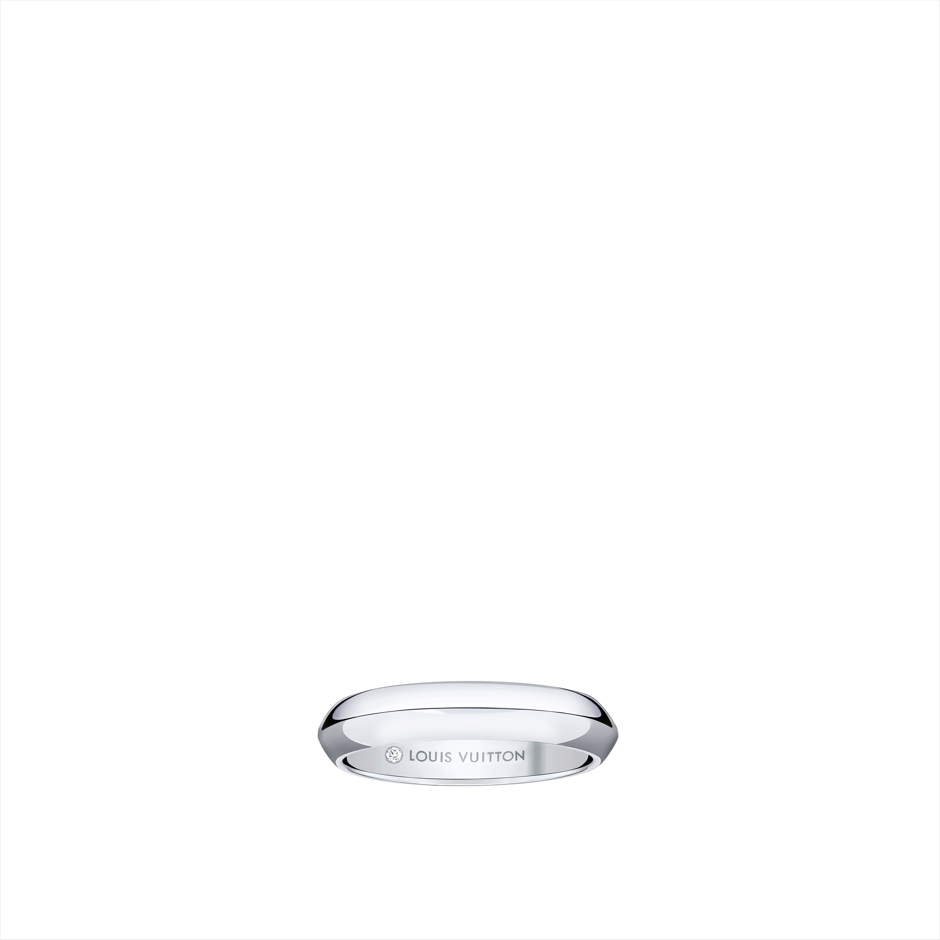 Alianza LV Diamonds en platino de 4 mm  Joyería Categorías Wedding Bands | LOUIS VUITTON (Zoom de producto)
