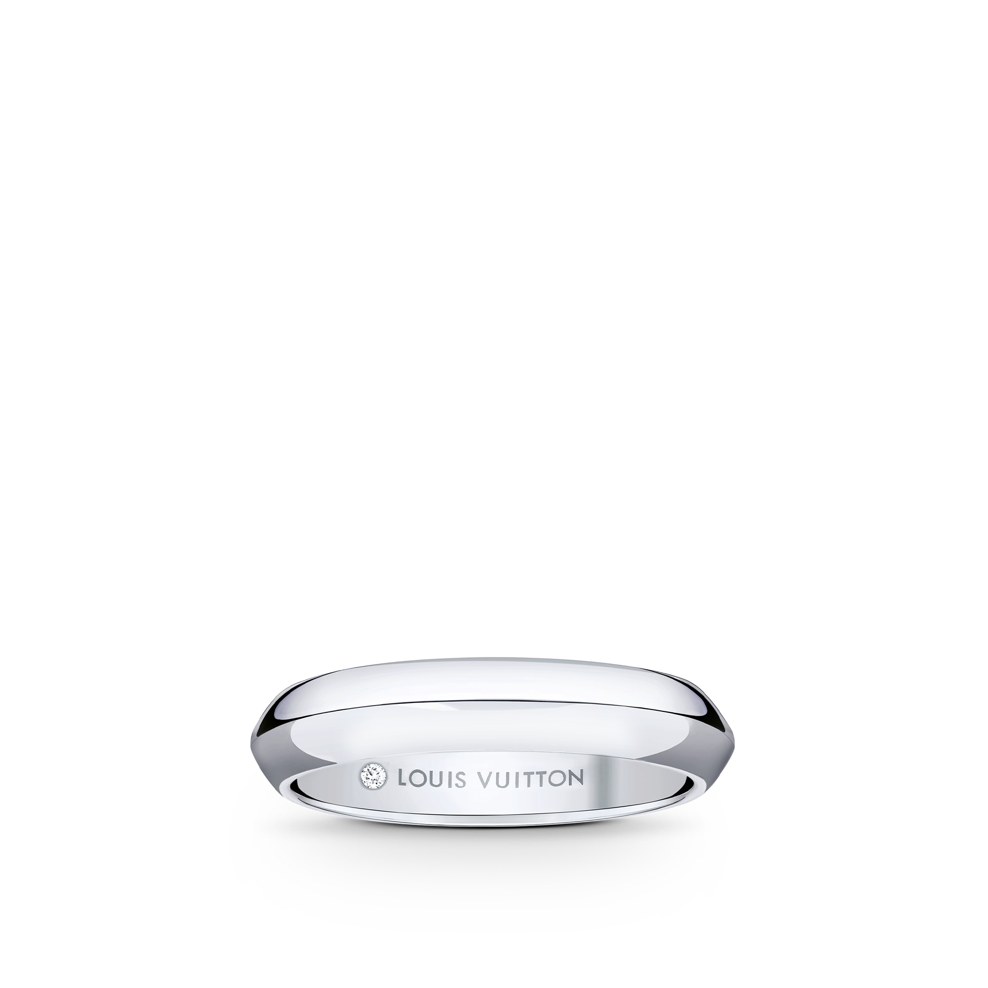 Alianza LV Diamonds en platino de 4 mm  Joyería Categorías Wedding Bands | LOUIS VUITTON (Zoom de producto)