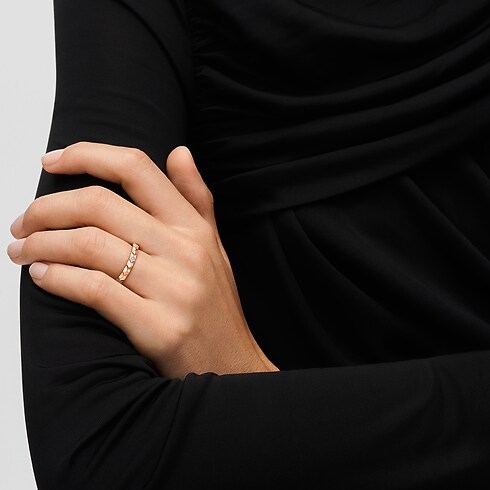 Alianza Monogram Infini de oro rosa y diamante de talla princesa Joyería Categorías Personalización de joyería | LOUIS VUITTON (Zoom de producto)