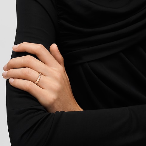 Alianza Monogram Infini de oro rosa y diamante de talla princesa Joyería Categorías Personalización de joyería | LOUIS VUITTON (Zoom de producto)