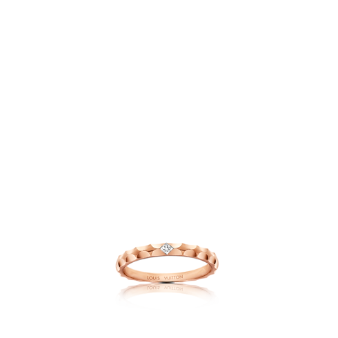 Alianza Monogram Infini de oro rosa y diamante de talla princesa Joyería Categorías Personalización de joyería | LOUIS VUITTON (Zoom de producto)