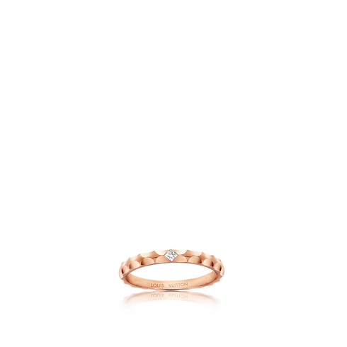 Alianza Monogram Infini de oro rosa y diamante de talla princesa Joyería Categorías Personalización de joyería | LOUIS VUITTON (Zoom de producto)
