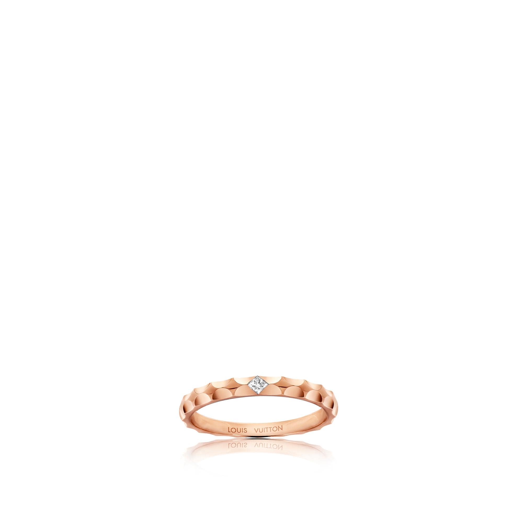 Alianza Monogram Infini de oro rosa y diamante de talla princesa  Joyería Categorías Personalización de joyería | LOUIS VUITTON (Zoom de producto)