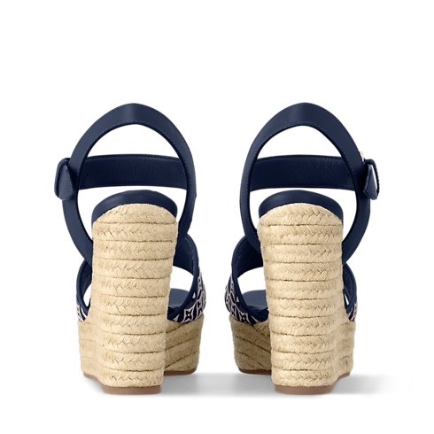 Alpargata con cuña Helios Mujer Zapatos Sandalias y alpargatas | LOUIS VUITTON (Zoom de producto)