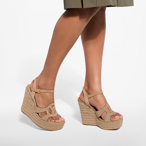 Alpargata con cuña LV Isola Mujer Zapatos Sandalias | LOUIS VUITTON (Zoom de producto)