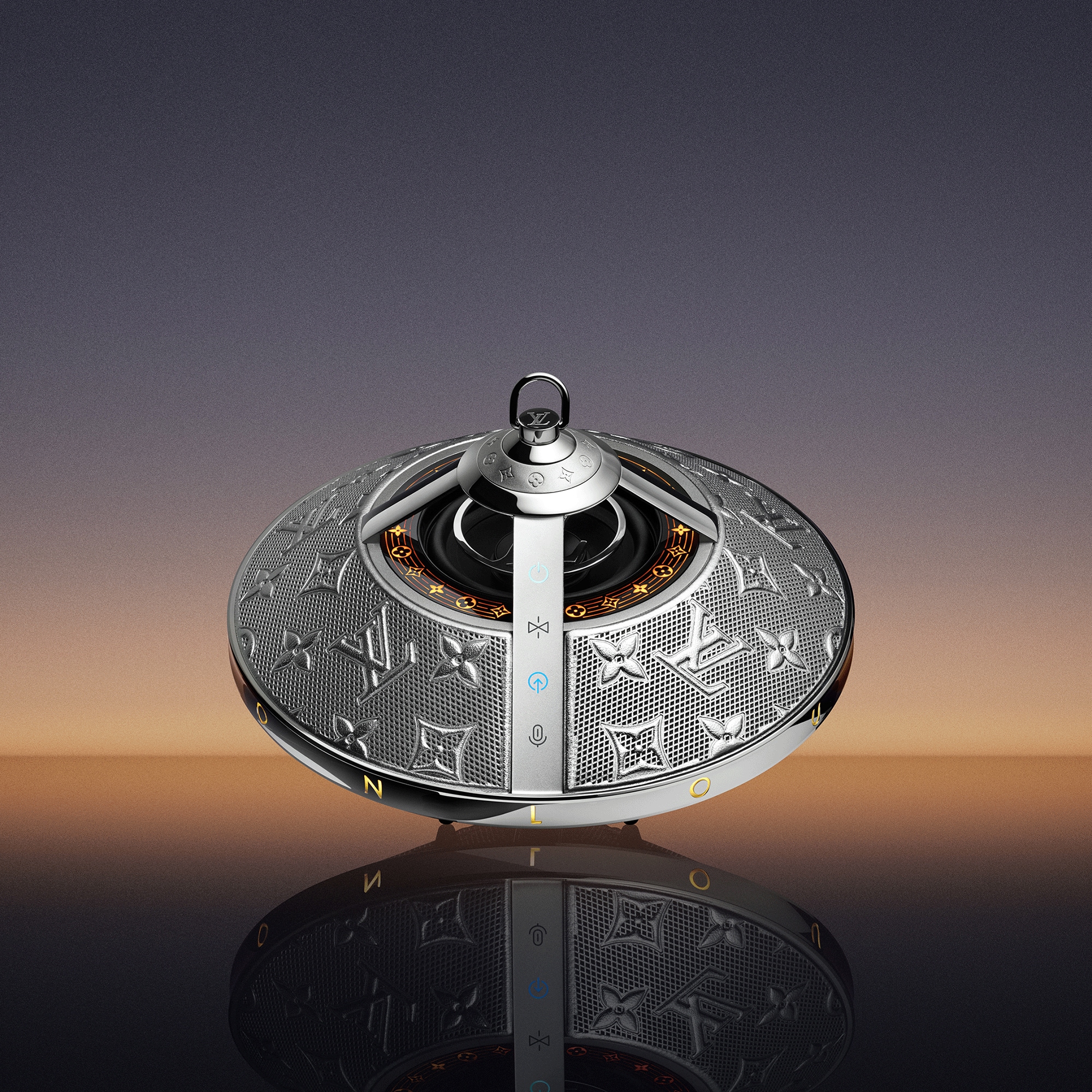 Altavoz Louis Vuitton Horizon Light Up plateado  Baúles, Viaje y Hogar Accesorios tecnológicos Audio, relojes conectados y accesorios | LOUIS VUITTON (Zoom de producto)