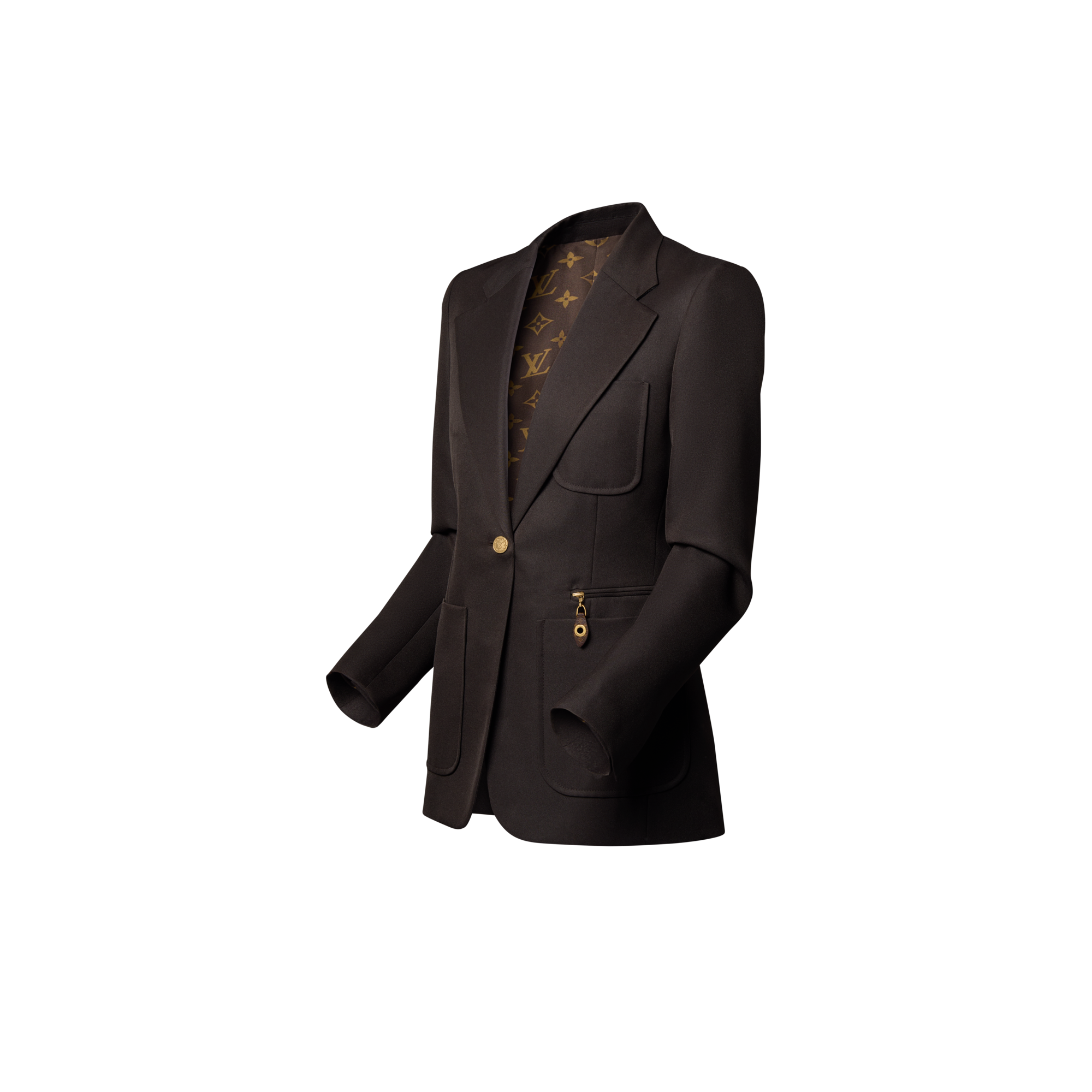 Americana de gabardina técnica  Mujer Prêt-à-Porter Abrigos y chaquetas | LOUIS VUITTON (Zoom de producto)